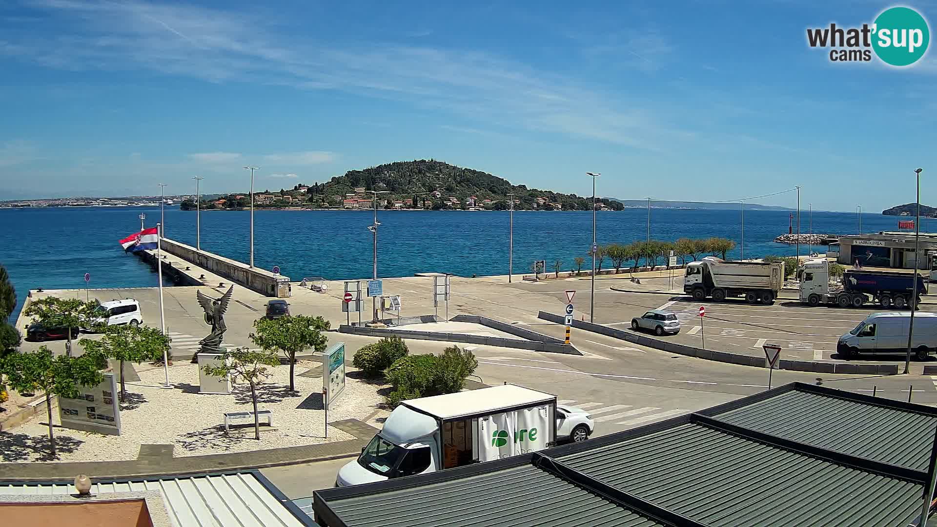 Web kamera Ugljan – Preko trajekt za Zadar