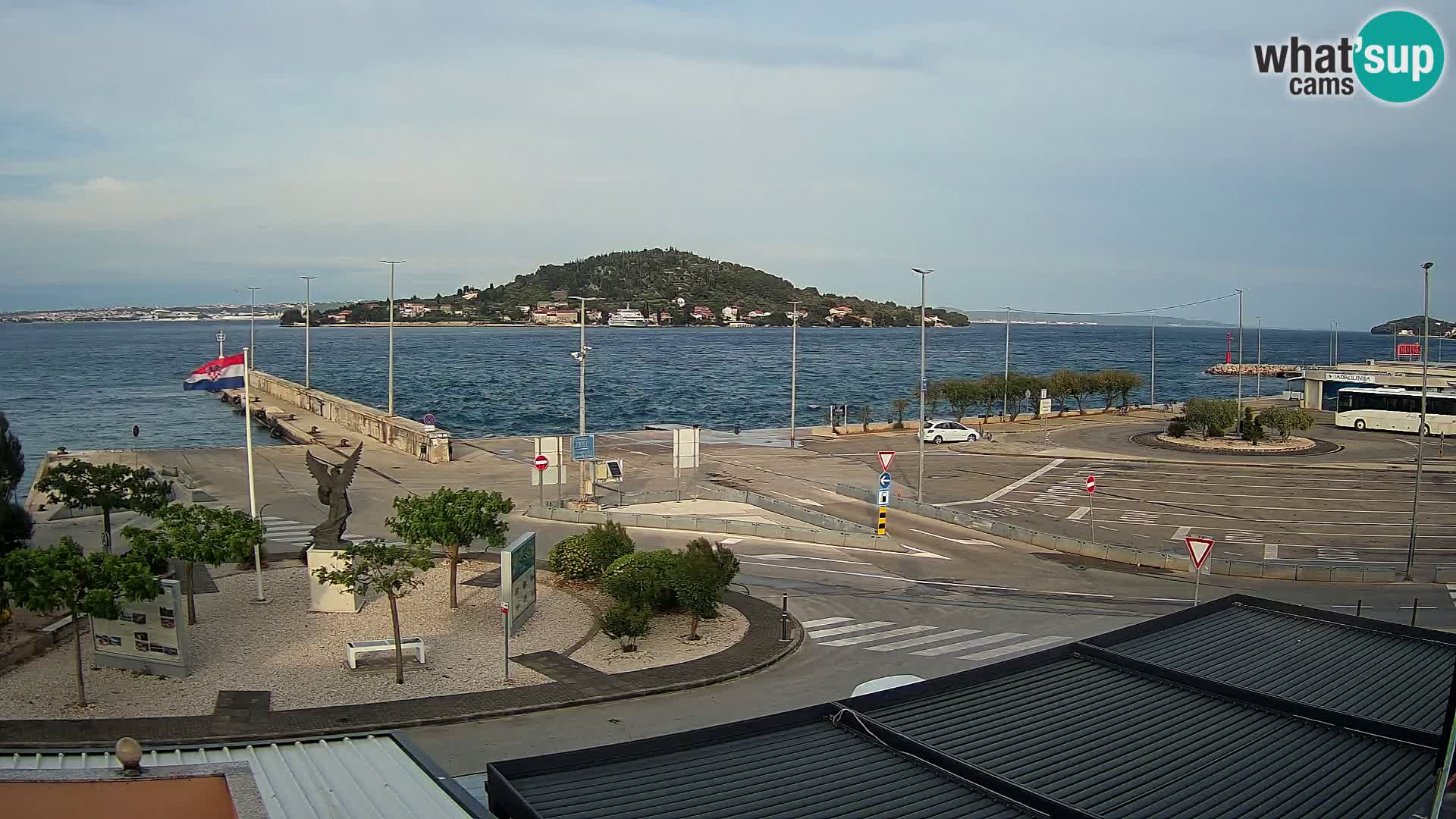 Webcam Ugliano – terminal traghetto da Preko a Zara
