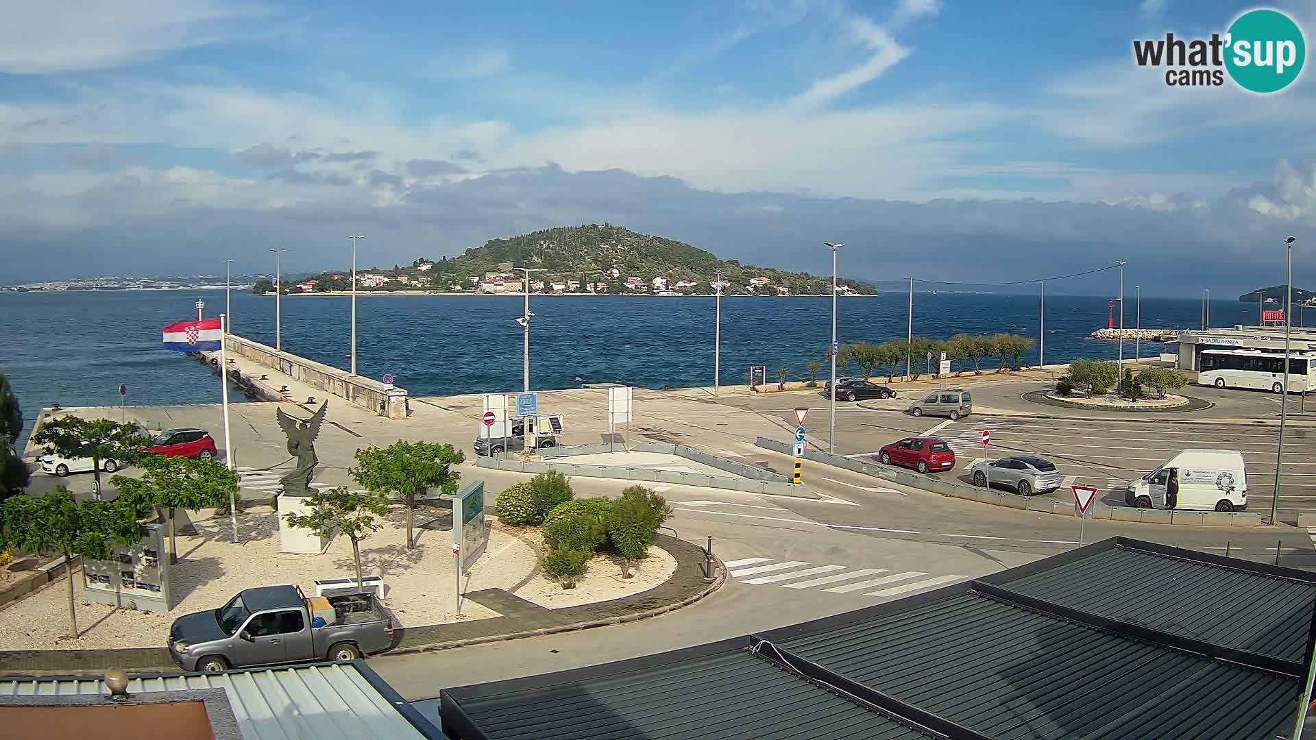 Webcam Ugliano – terminal traghetto da Preko a Zara
