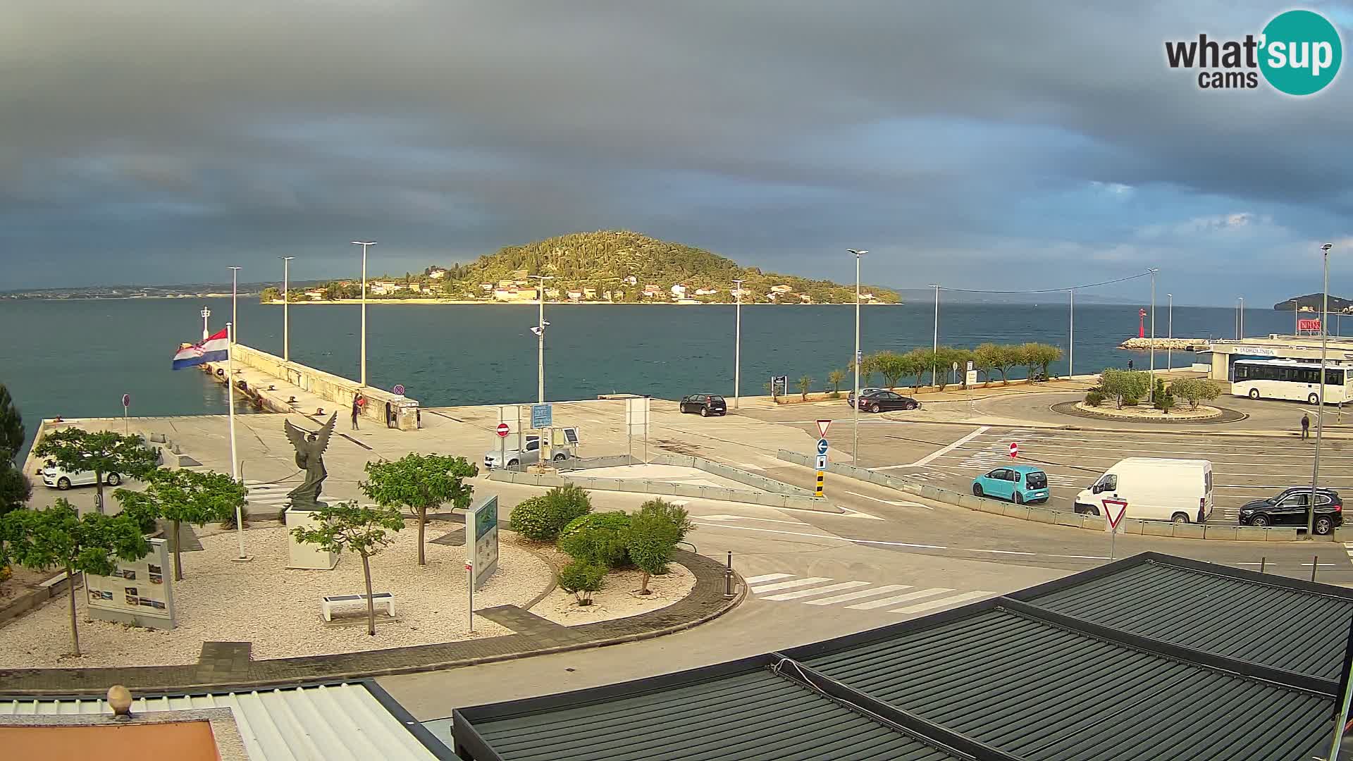 Webcam Ugliano – terminal traghetto da Preko a Zara