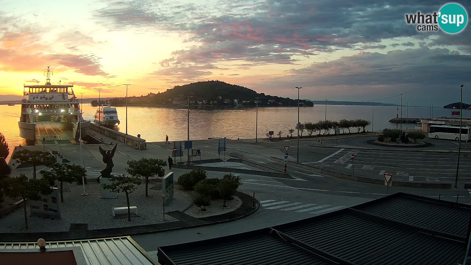 Spletna kamera Ugljan – trajekt Preko – Zadar