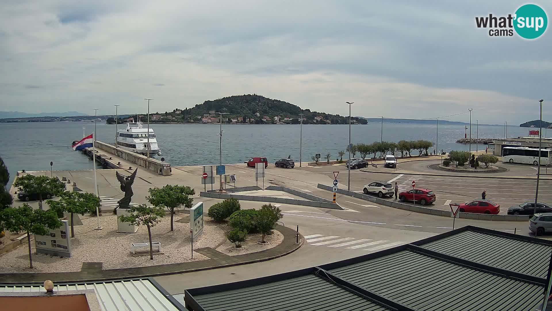 Webcam Ugliano – terminal traghetto da Preko a Zara