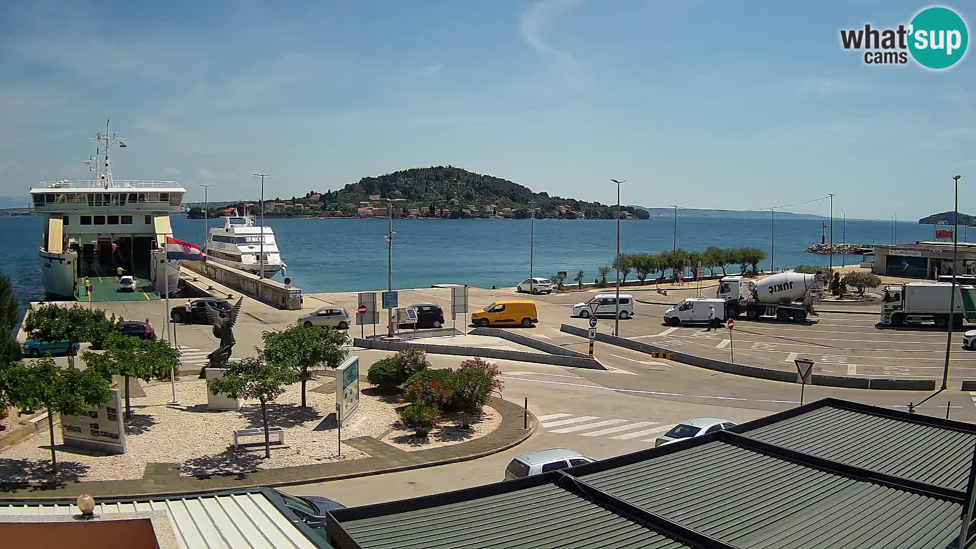 Spletna kamera Ugljan – trajekt Preko – Zadar