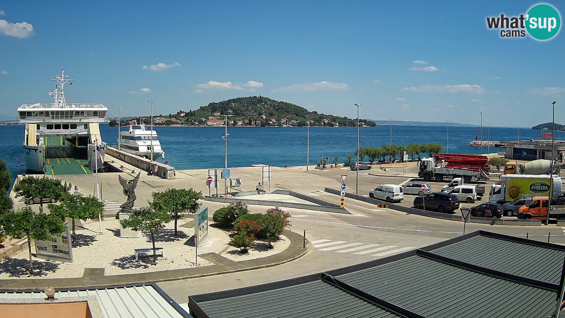 Webcam Ugliano – terminal traghetto da Preko a Zara