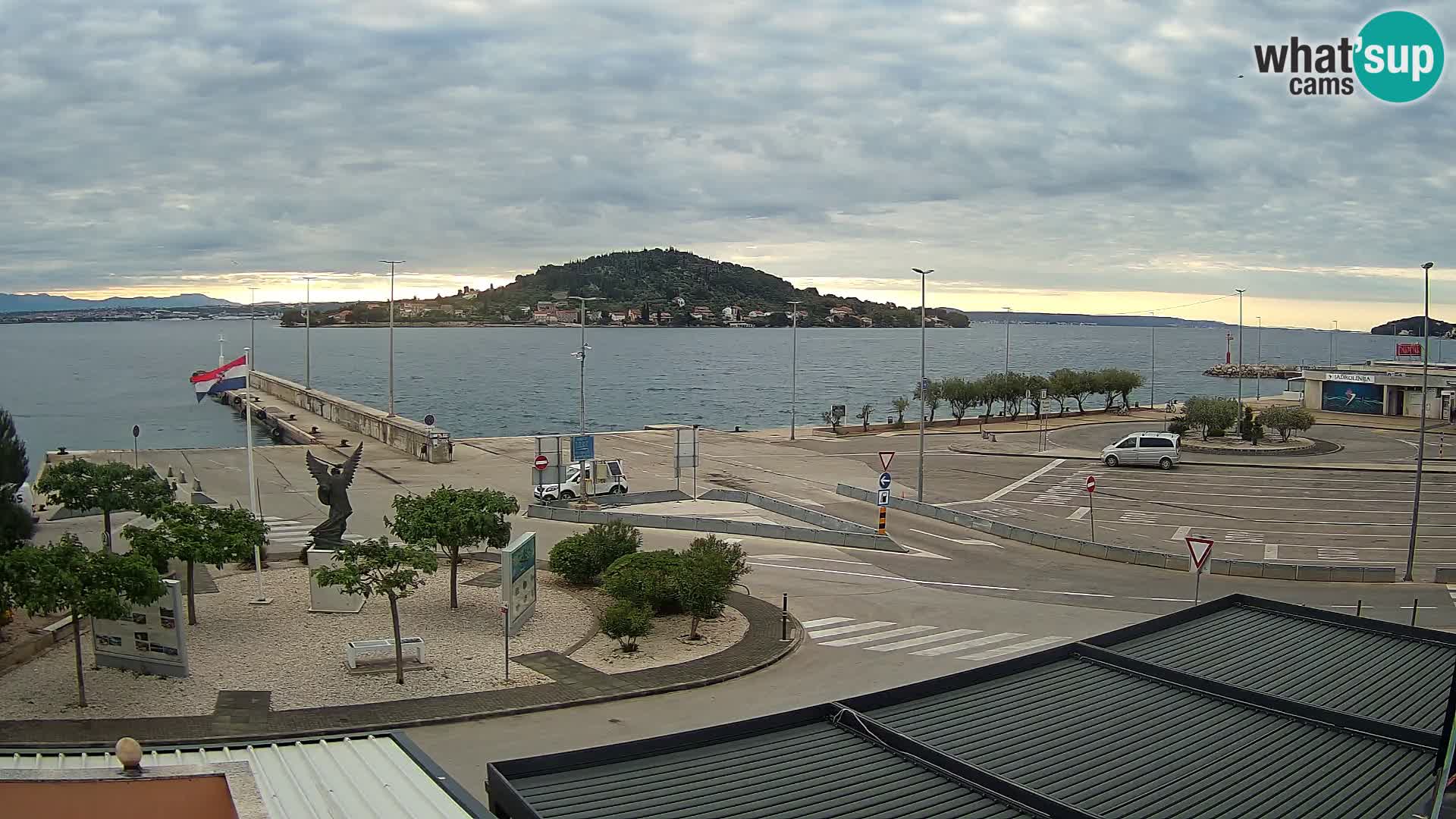 Webcam Ugliano – terminal traghetto da Preko a Zara