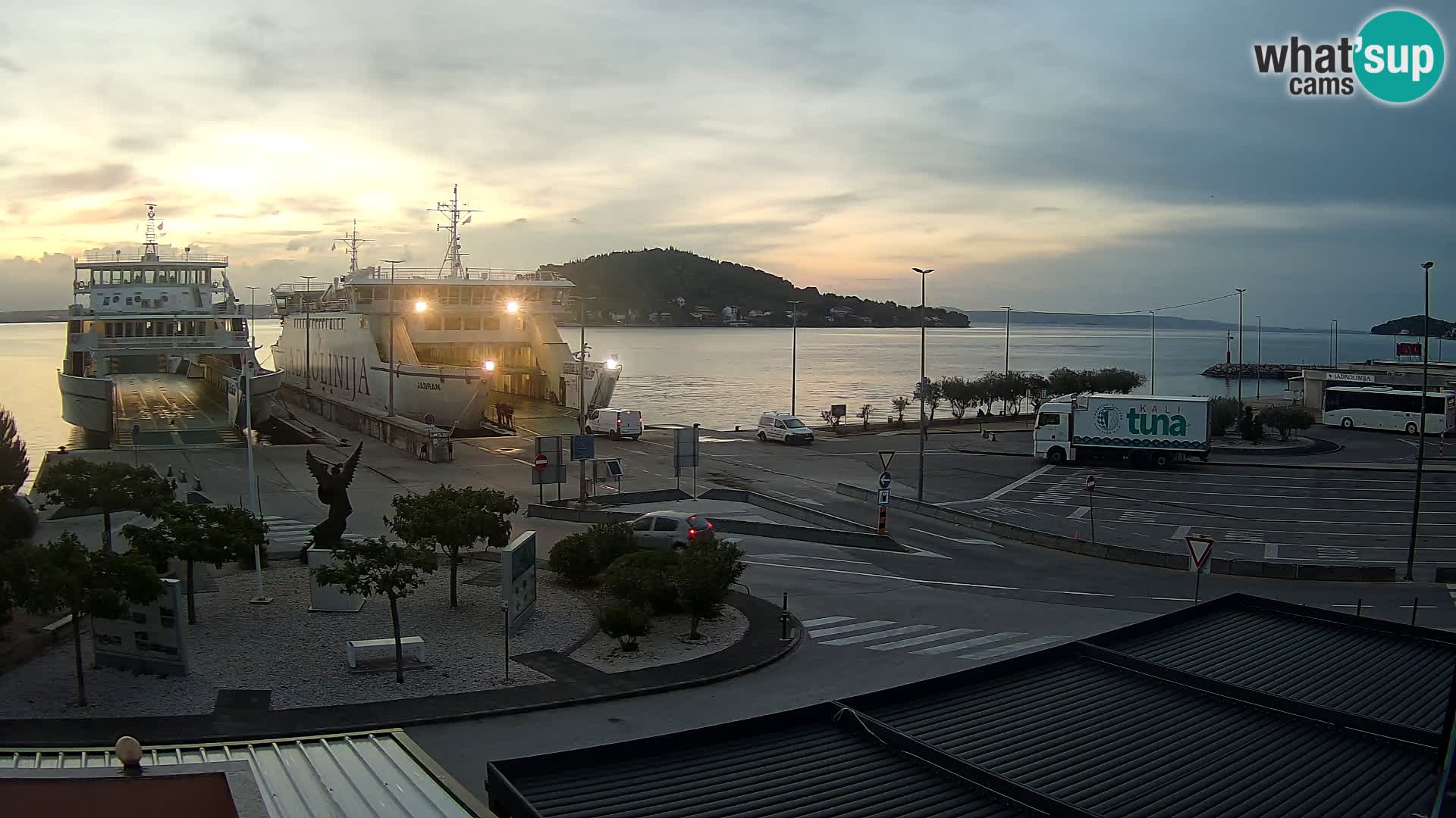 Spletna kamera Ugljan – trajekt Preko – Zadar