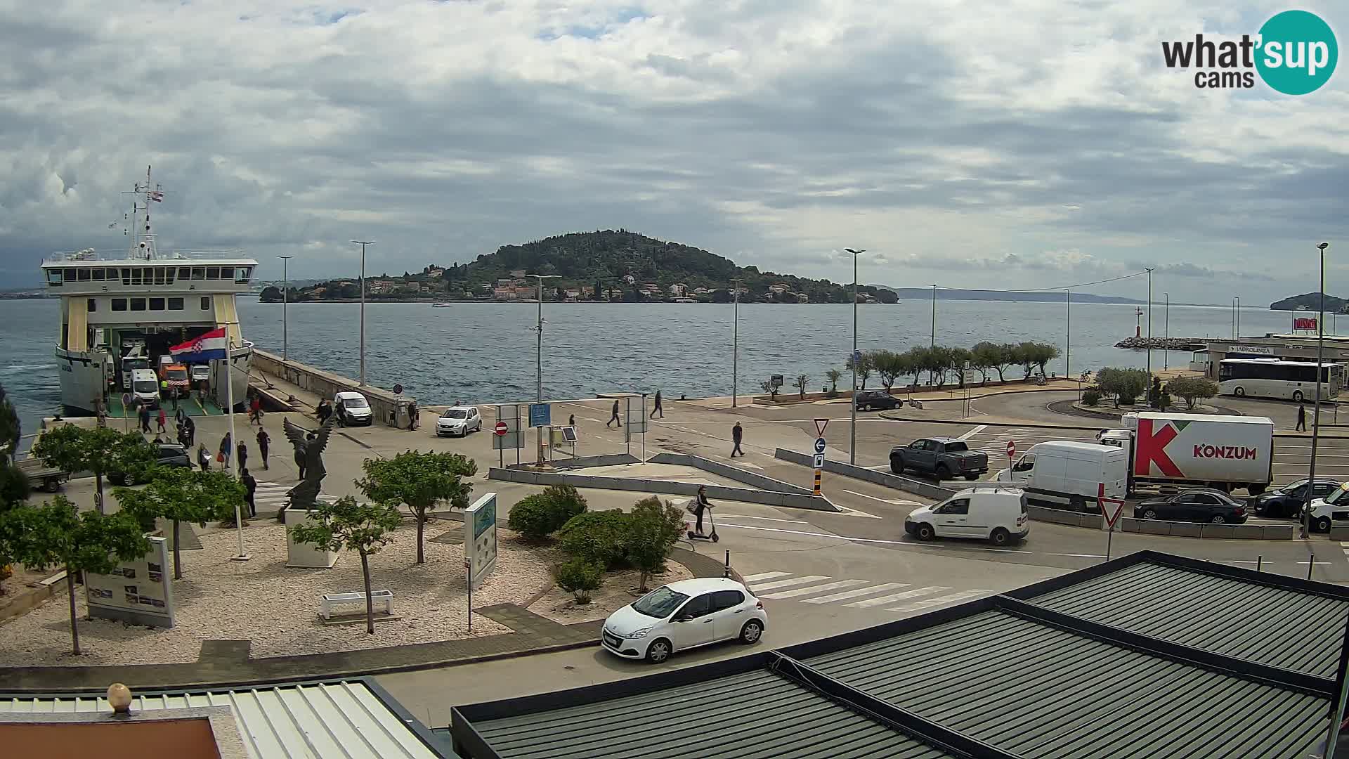 Webcam Ugliano – terminal traghetto da Preko a Zara