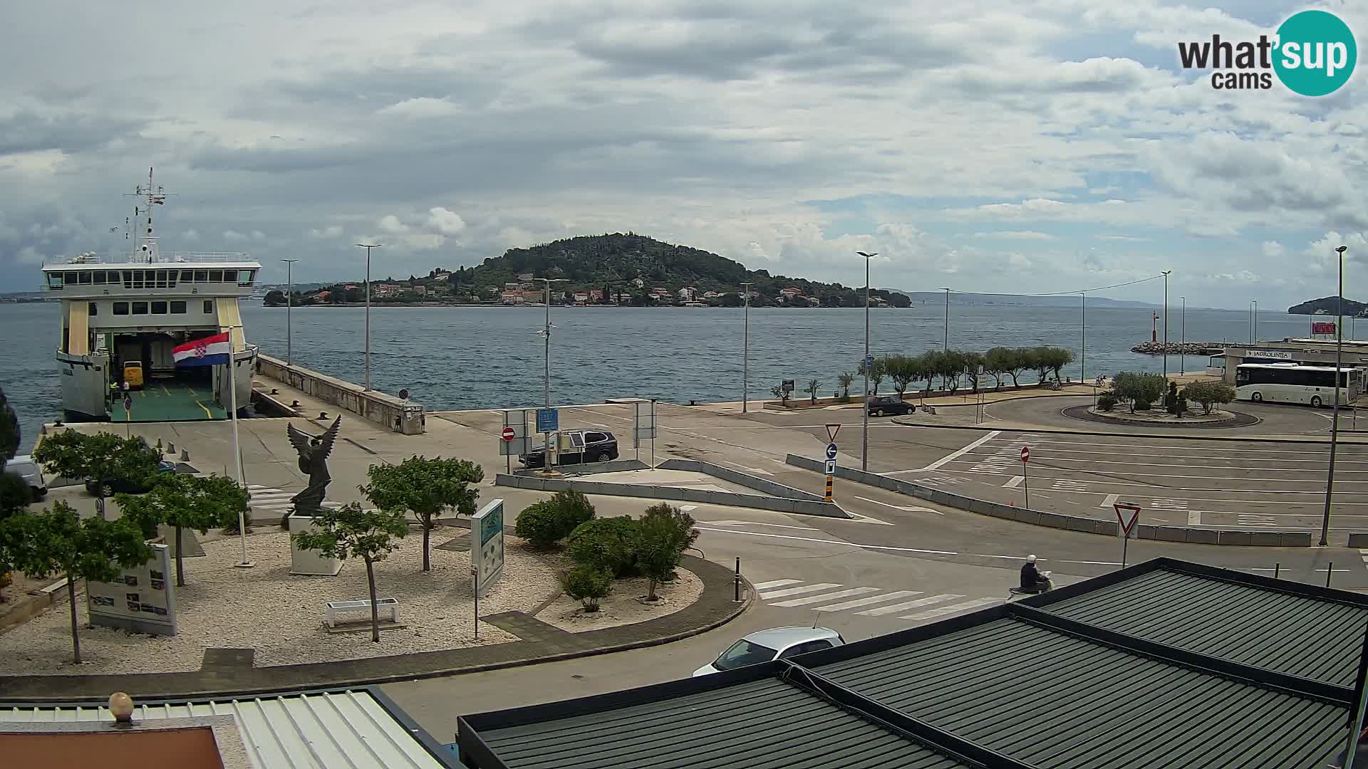 Webcam Ugliano – terminal traghetto da Preko a Zara