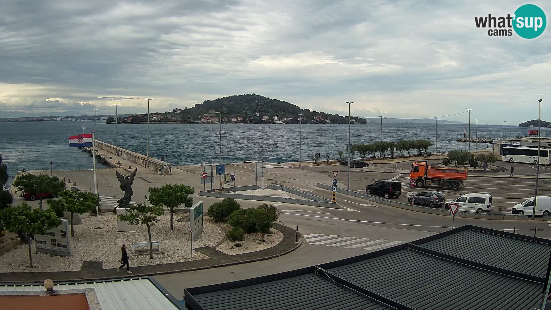 Webcam Ugliano – terminal traghetto da Preko a Zara