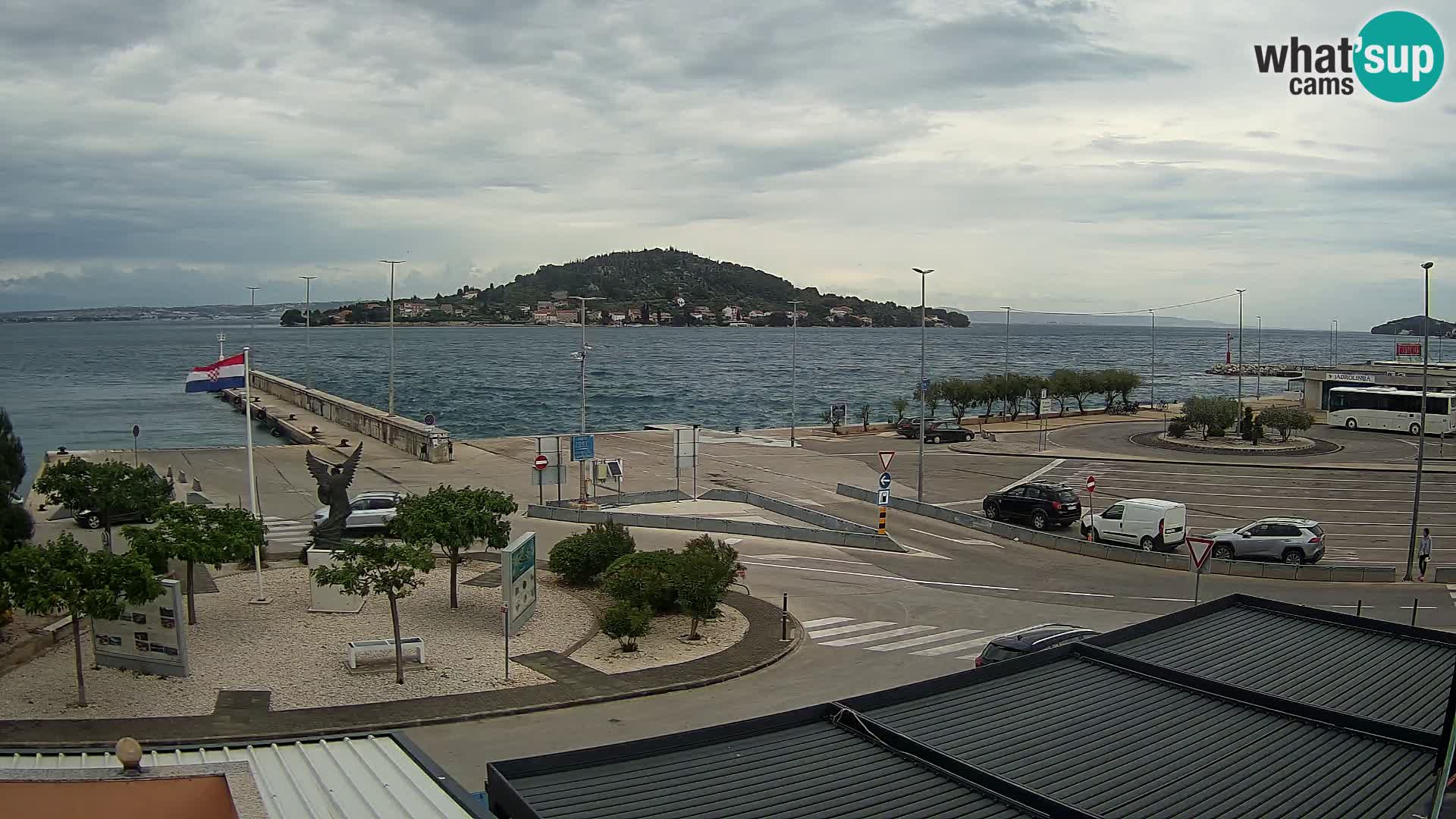 Webcam Ugliano – terminal traghetto da Preko a Zara