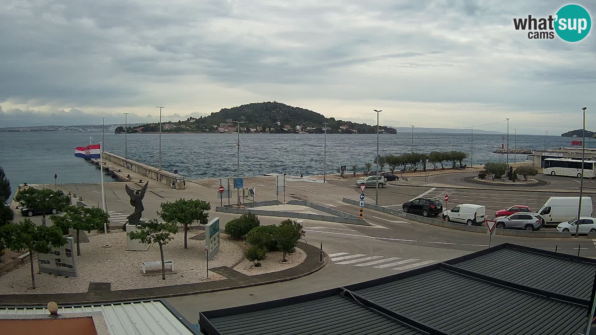 Webcam Ugliano – terminal traghetto da Preko a Zara
