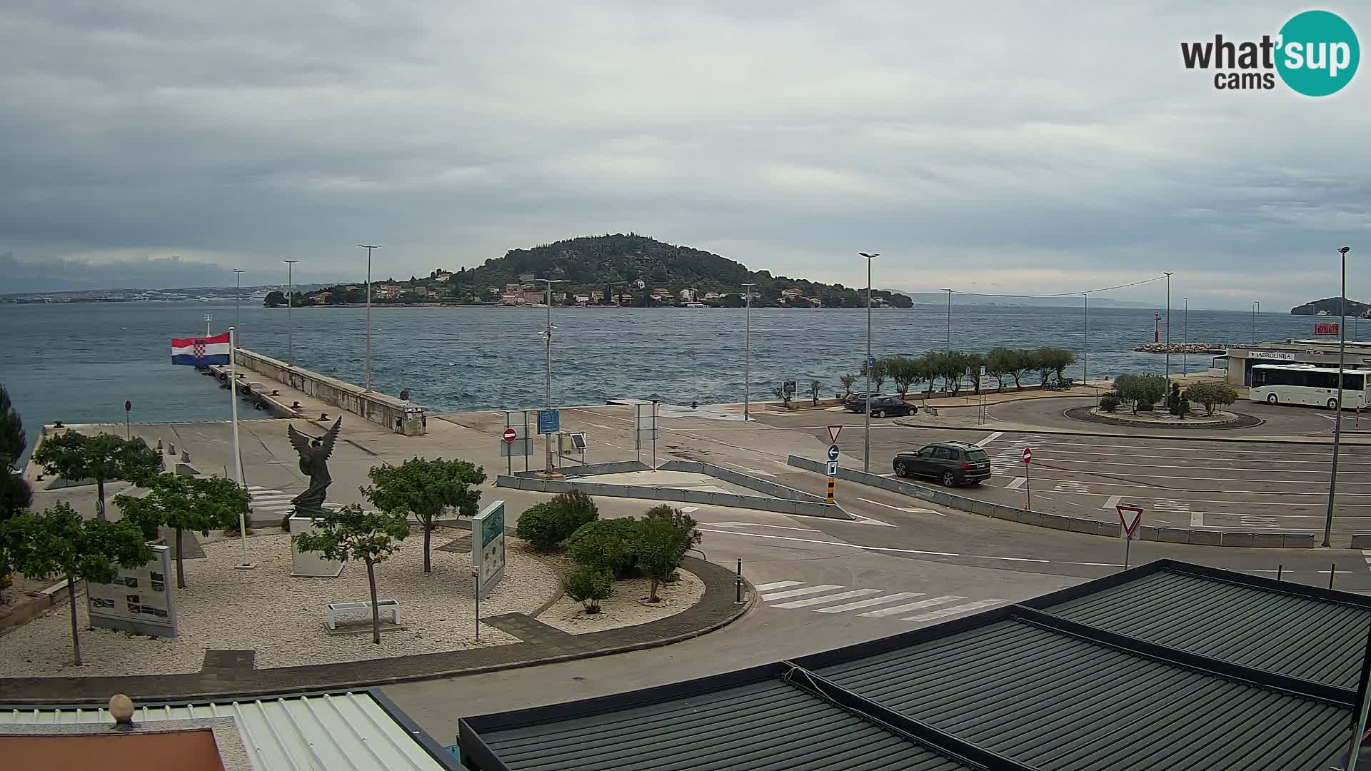 Webcam Ugliano – terminal traghetto da Preko a Zara