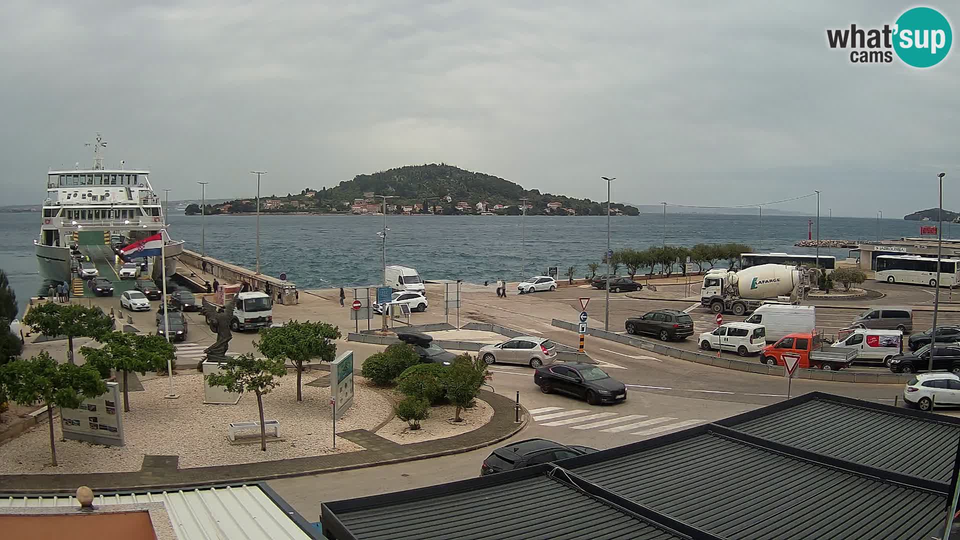 Spletna kamera Ugljan – trajekt Preko – Zadar