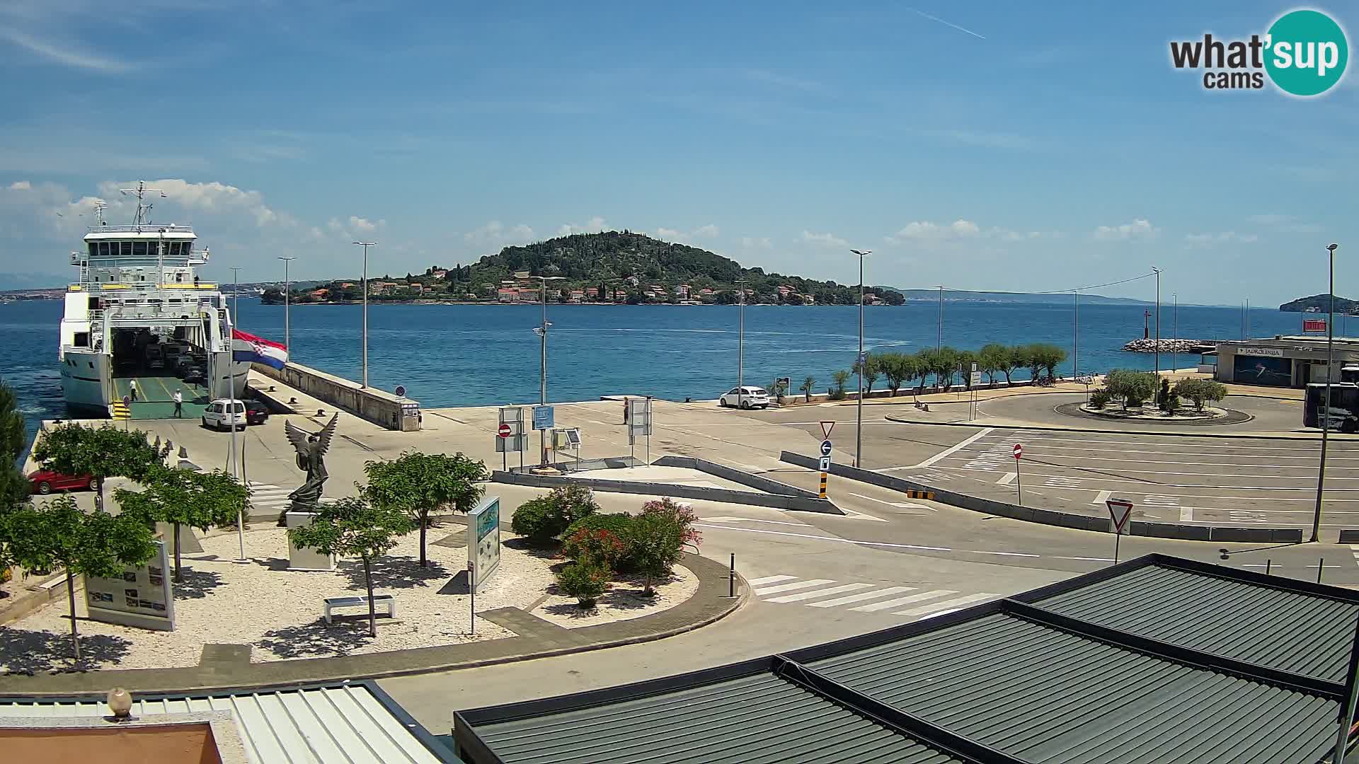 Web kamera Ugljan – Preko trajekt za Zadar