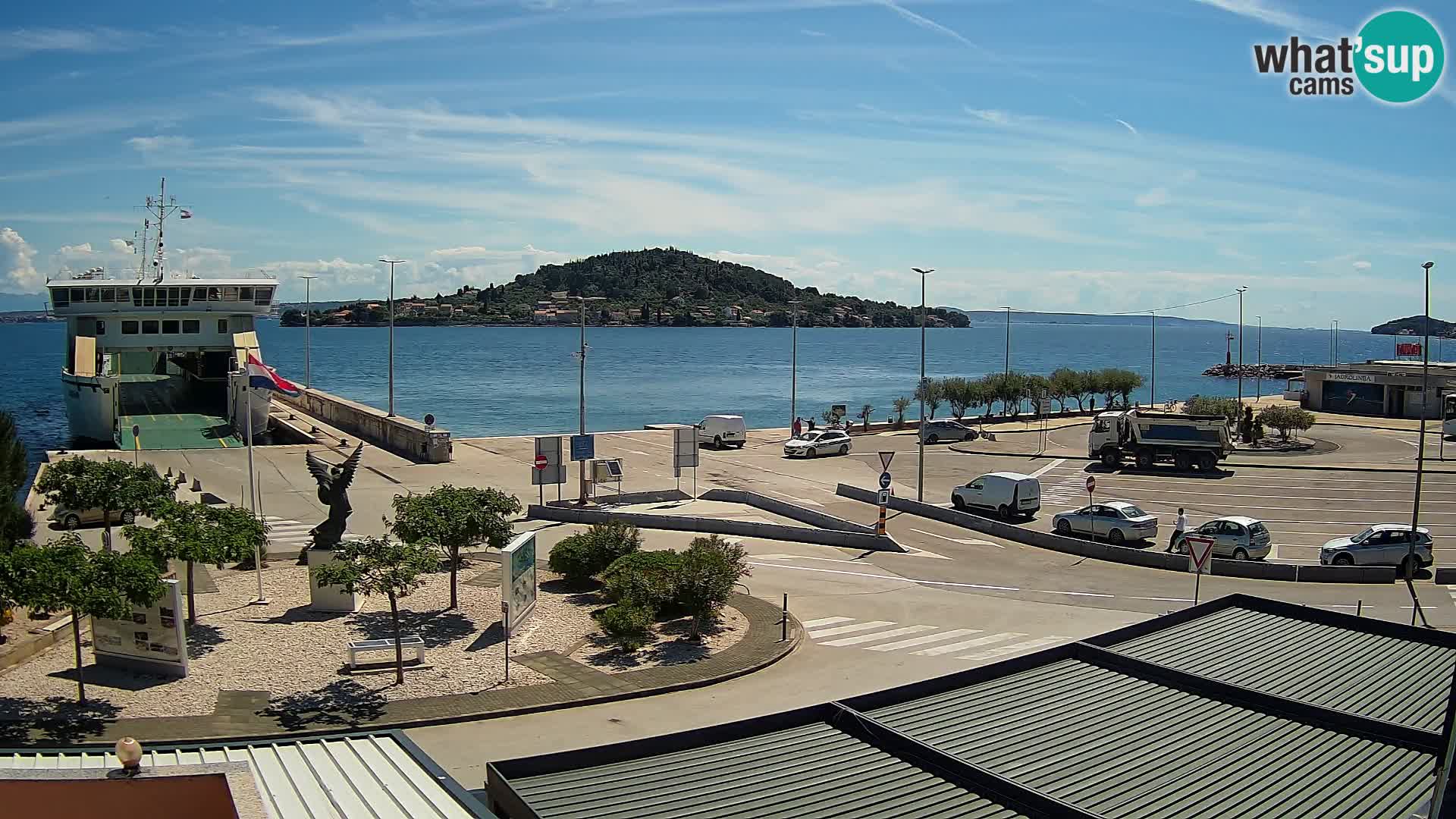 Webcam Ugliano – terminal traghetto da Preko a Zara