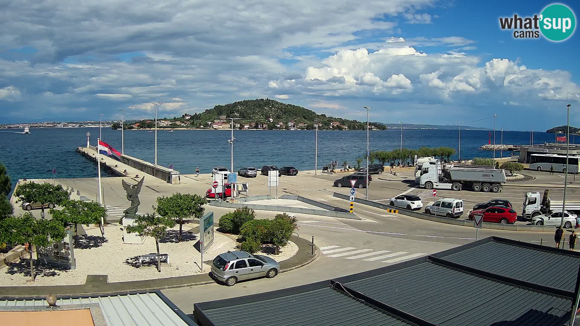 Webcam Ugliano – terminal traghetto da Preko a Zara