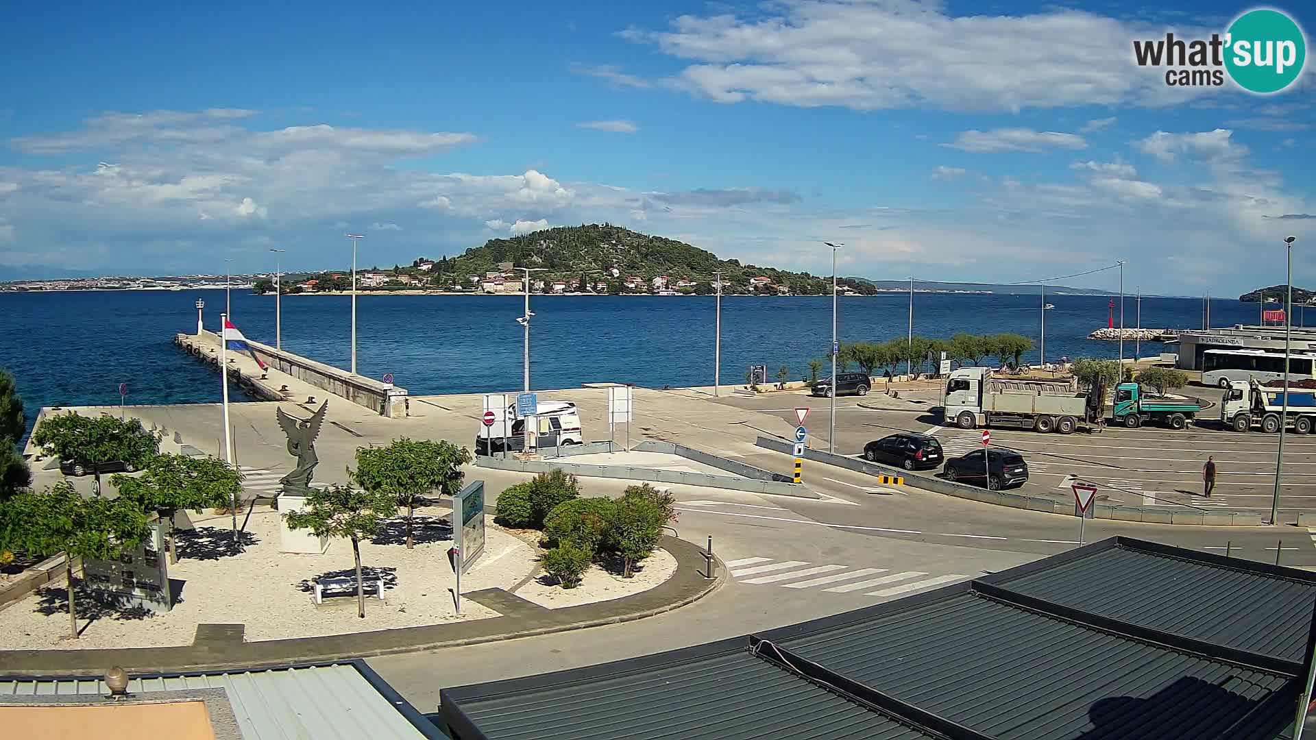 Webcam Ugliano – terminal traghetto da Preko a Zara