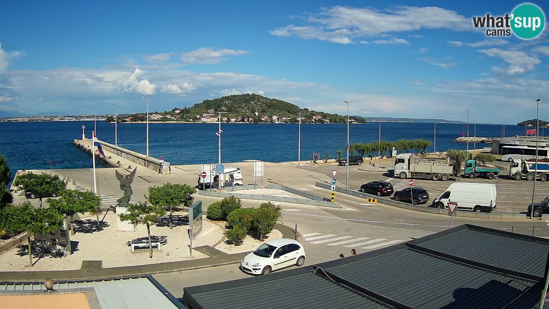 Webcam Ugliano – terminal traghetto da Preko a Zara