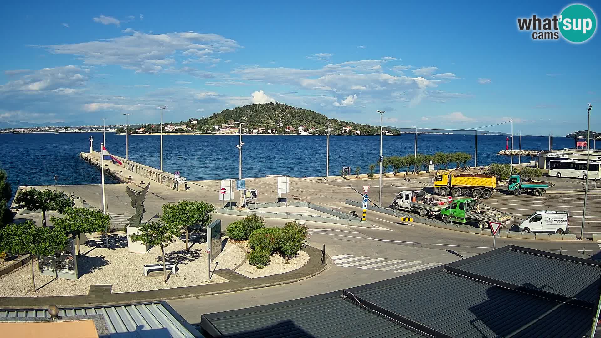 Webcam Ugliano – terminal traghetto da Preko a Zara