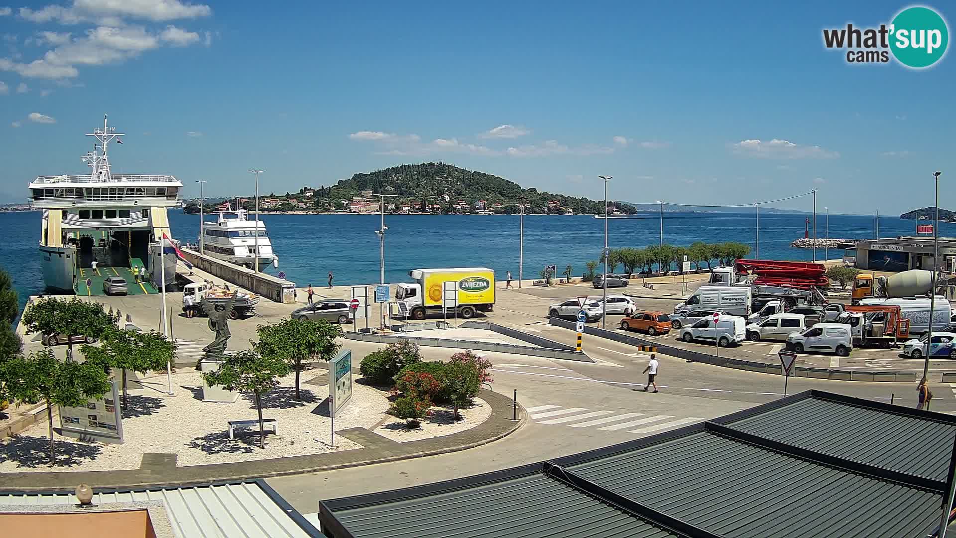 Webcam Ugliano – terminal traghetto da Preko a Zara