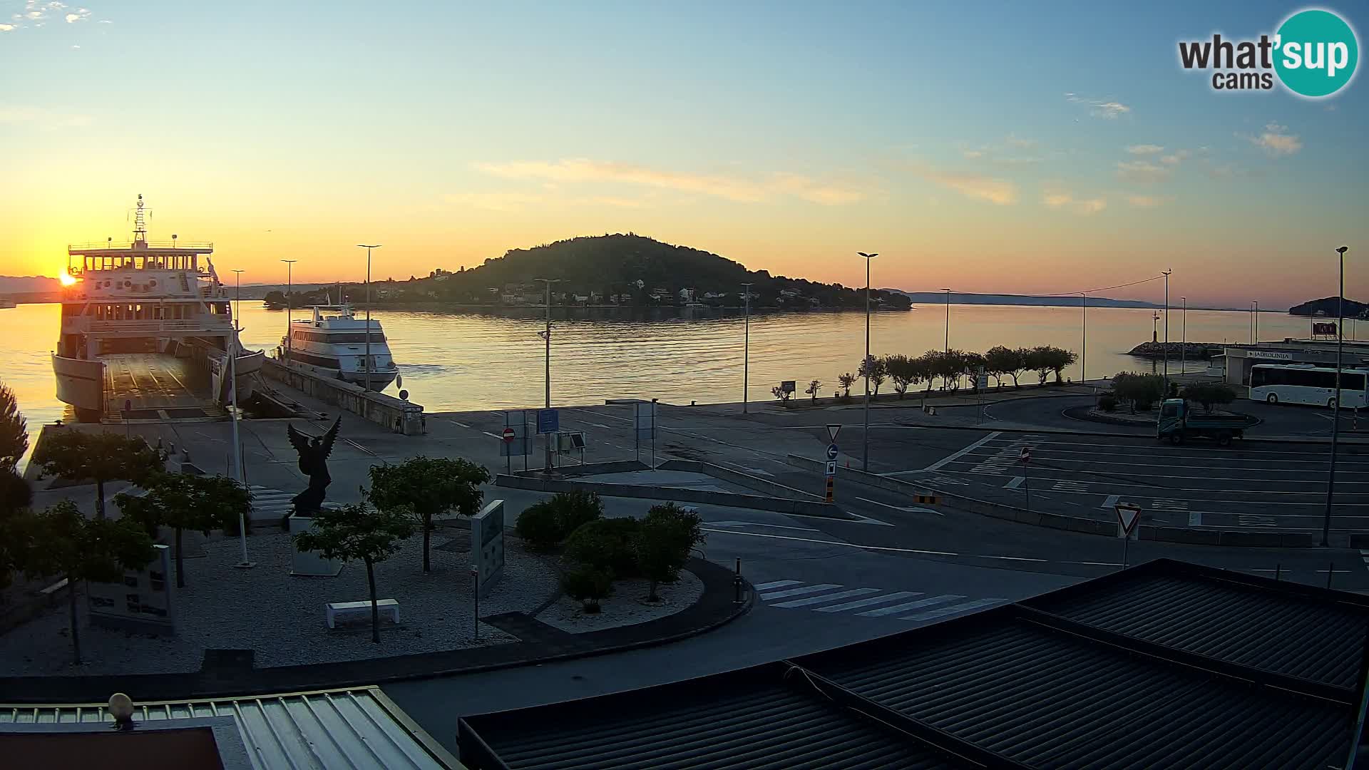 Spletna kamera Ugljan – trajekt Preko – Zadar