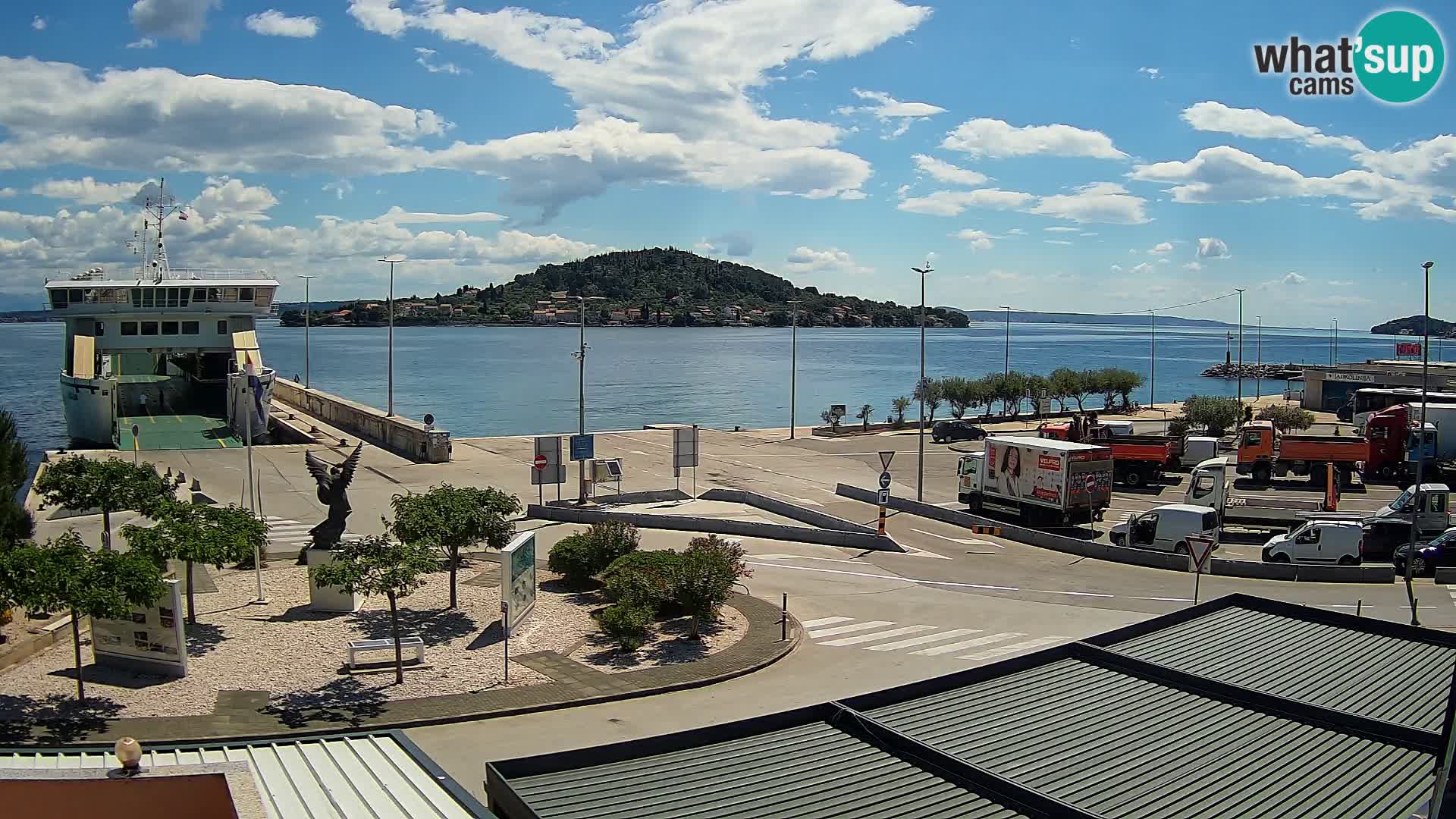 Spletna kamera Ugljan – trajekt Preko – Zadar