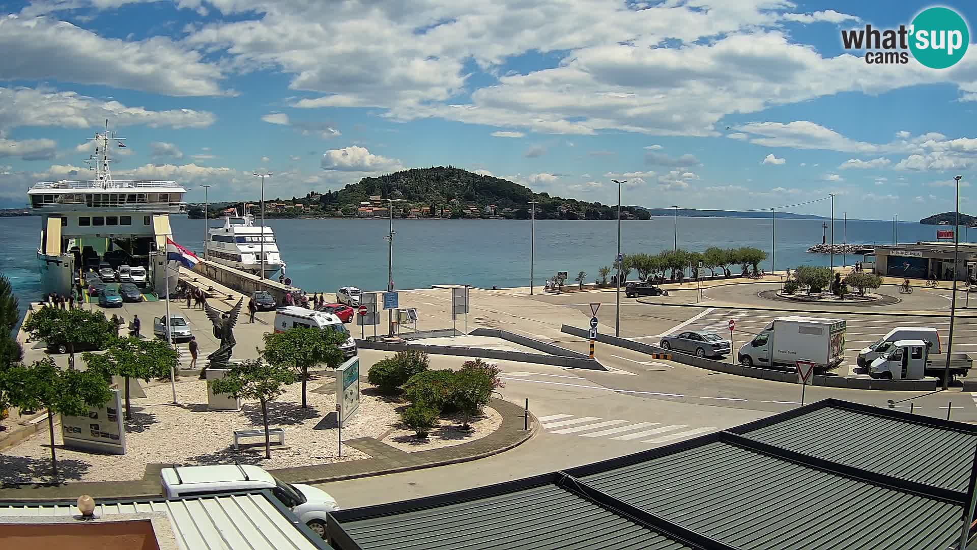 Webcam Ugliano – terminal traghetto da Preko a Zara