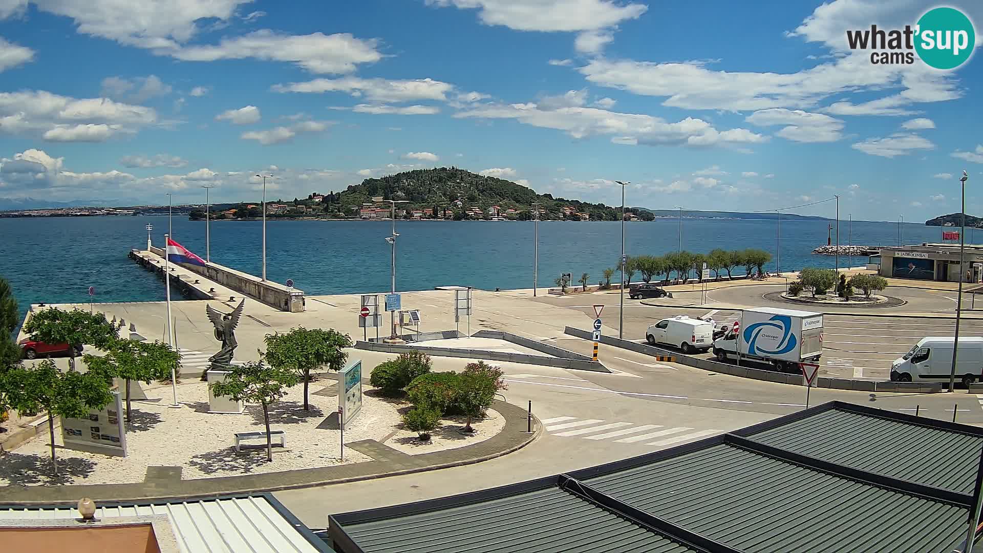 Webcam Ugliano – terminal traghetto da Preko a Zara