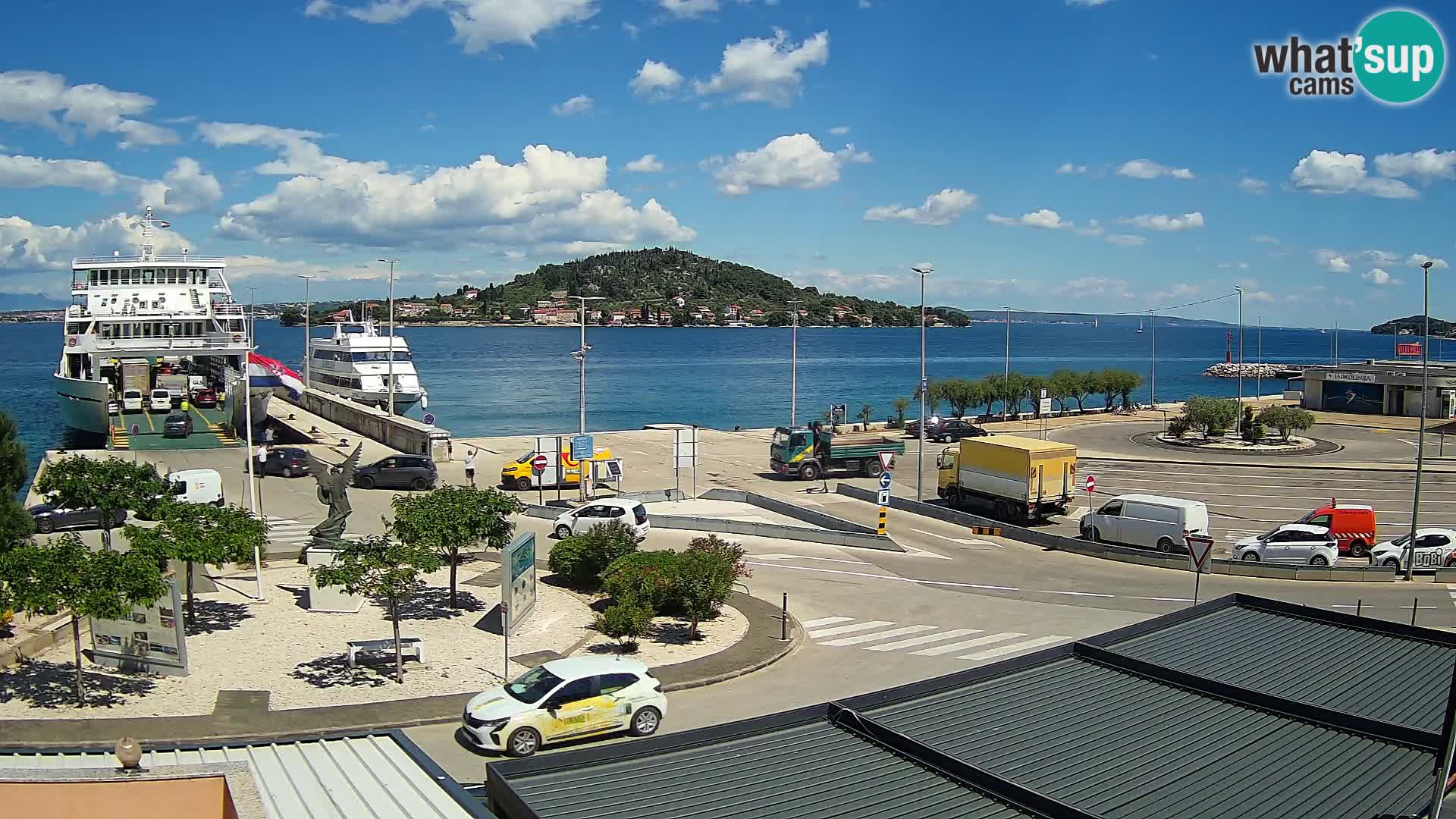 Webcam Ugliano – terminal traghetto da Preko a Zara
