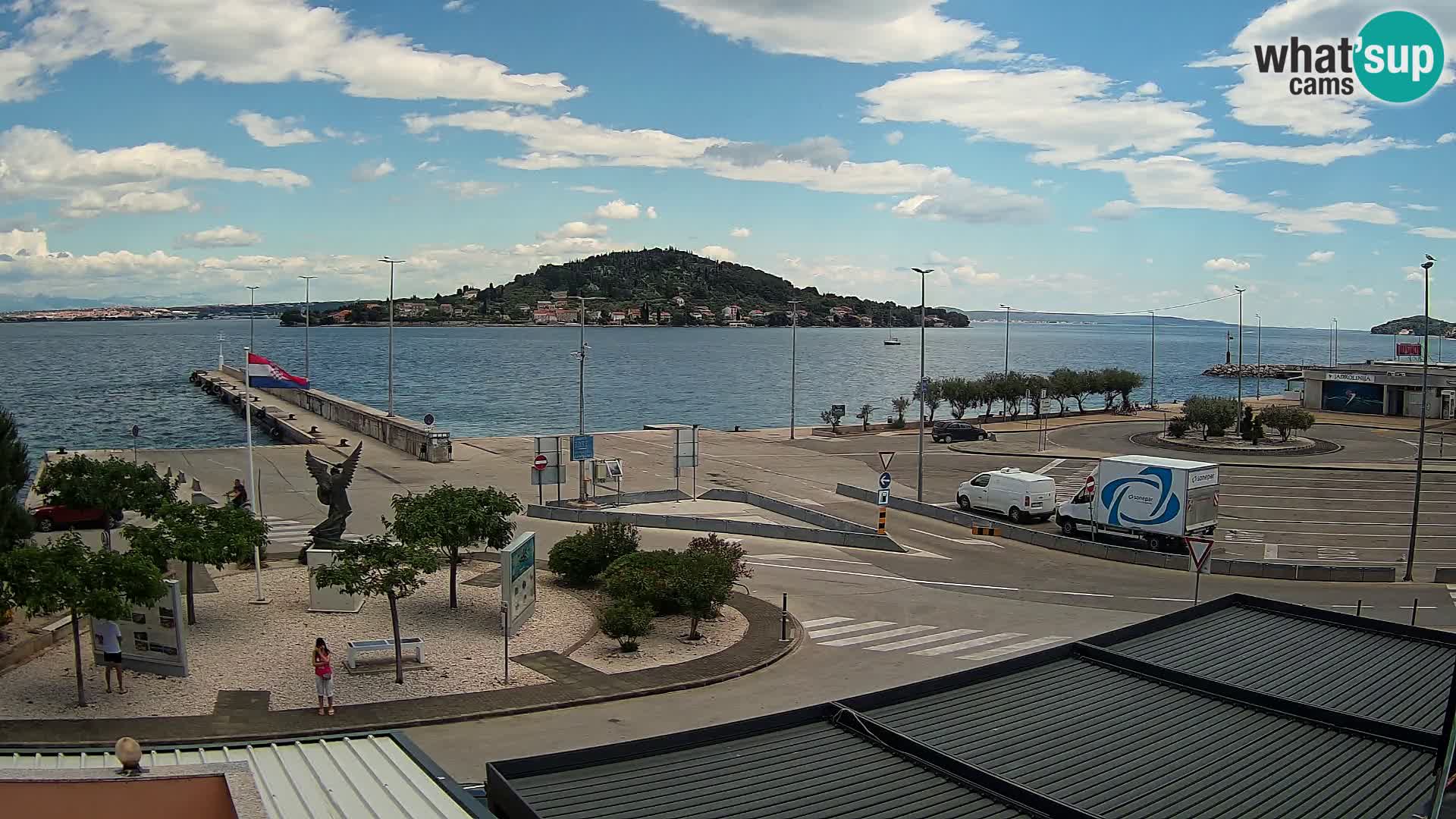Spletna kamera Ugljan – trajekt Preko – Zadar