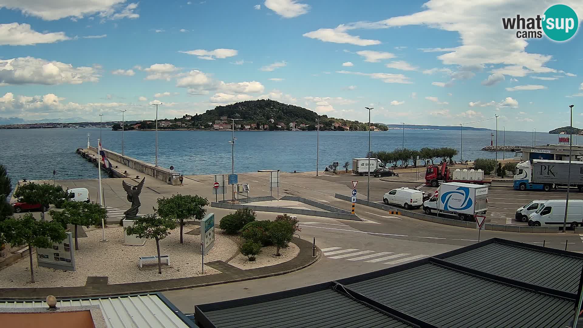 Web kamera Ugljan – Preko trajekt za Zadar