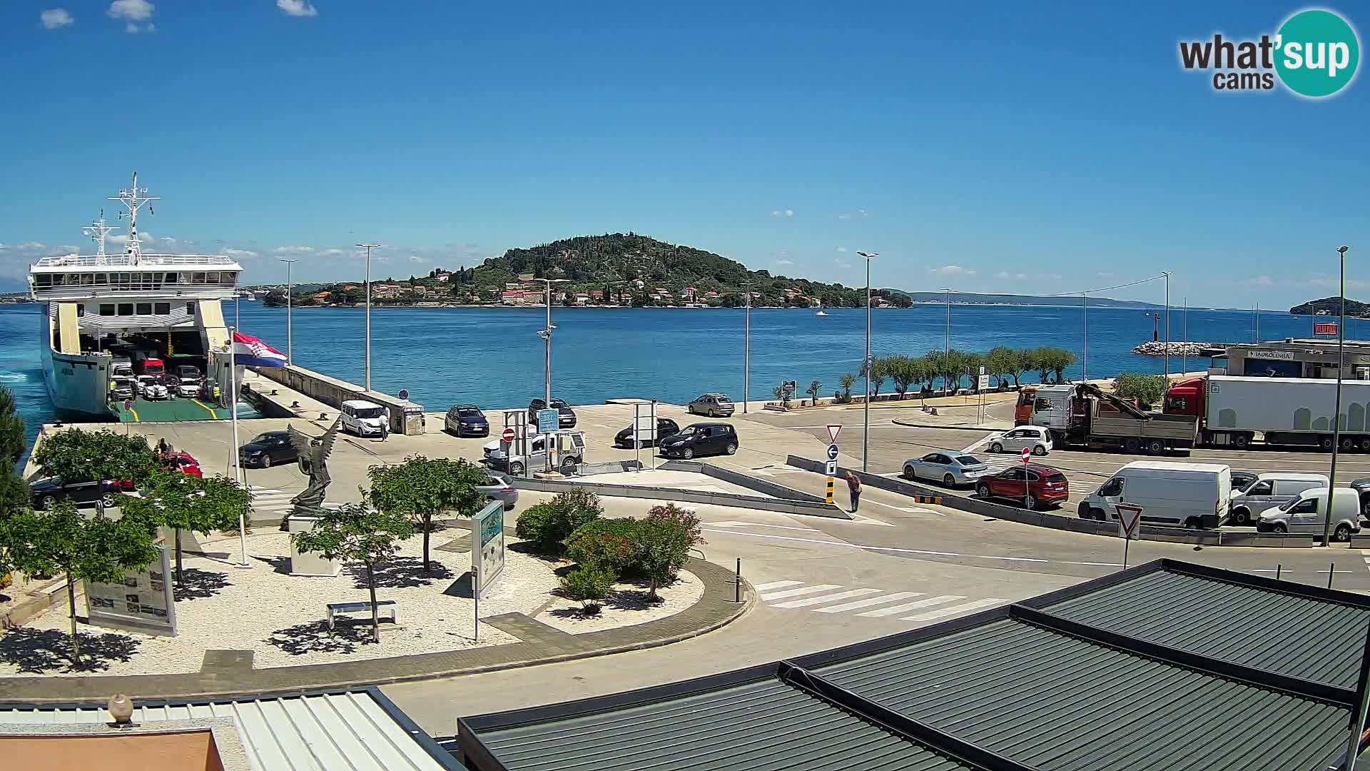 Spletna kamera Ugljan – trajekt Preko – Zadar