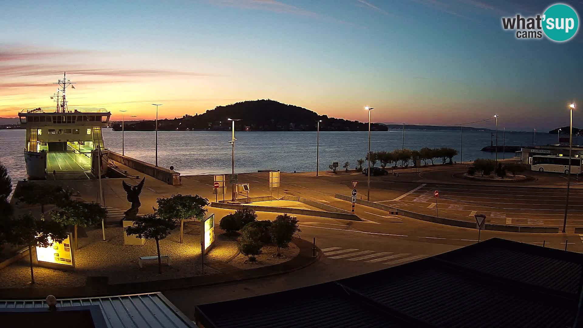 Spletna kamera Ugljan – trajekt Preko – Zadar