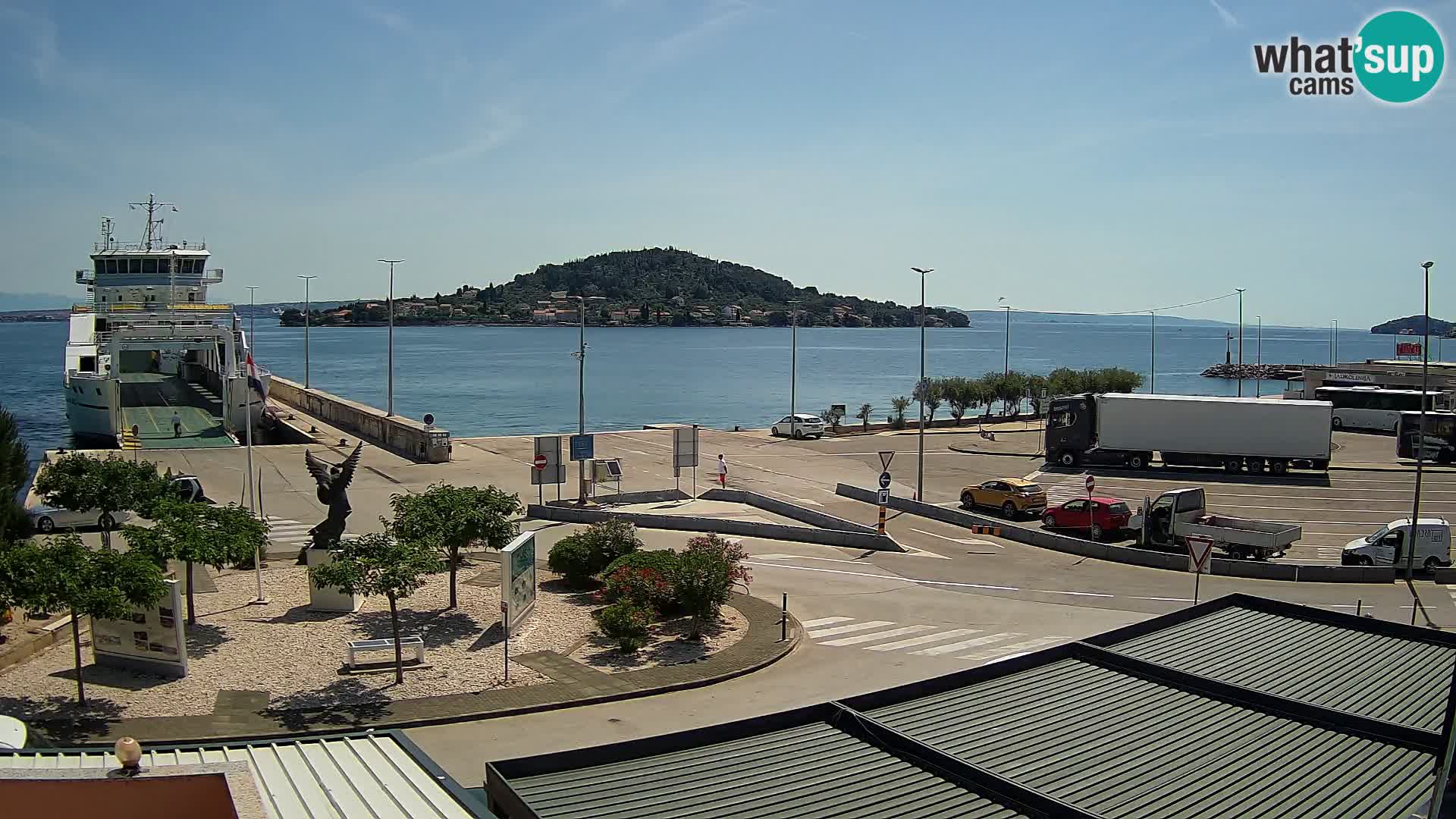 Web kamera Ugljan – Preko trajekt za Zadar