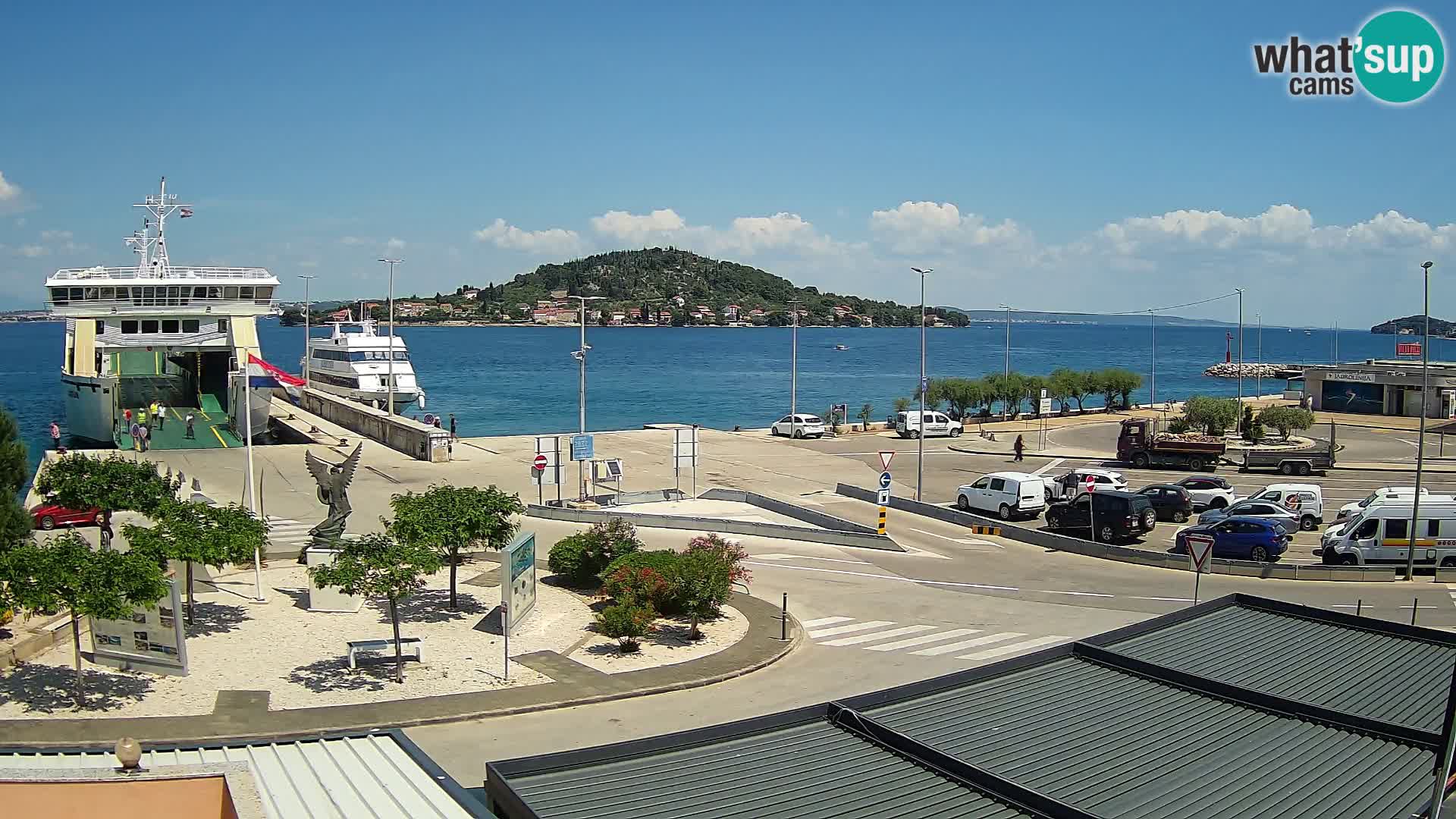 Web kamera Ugljan – Preko trajekt za Zadar