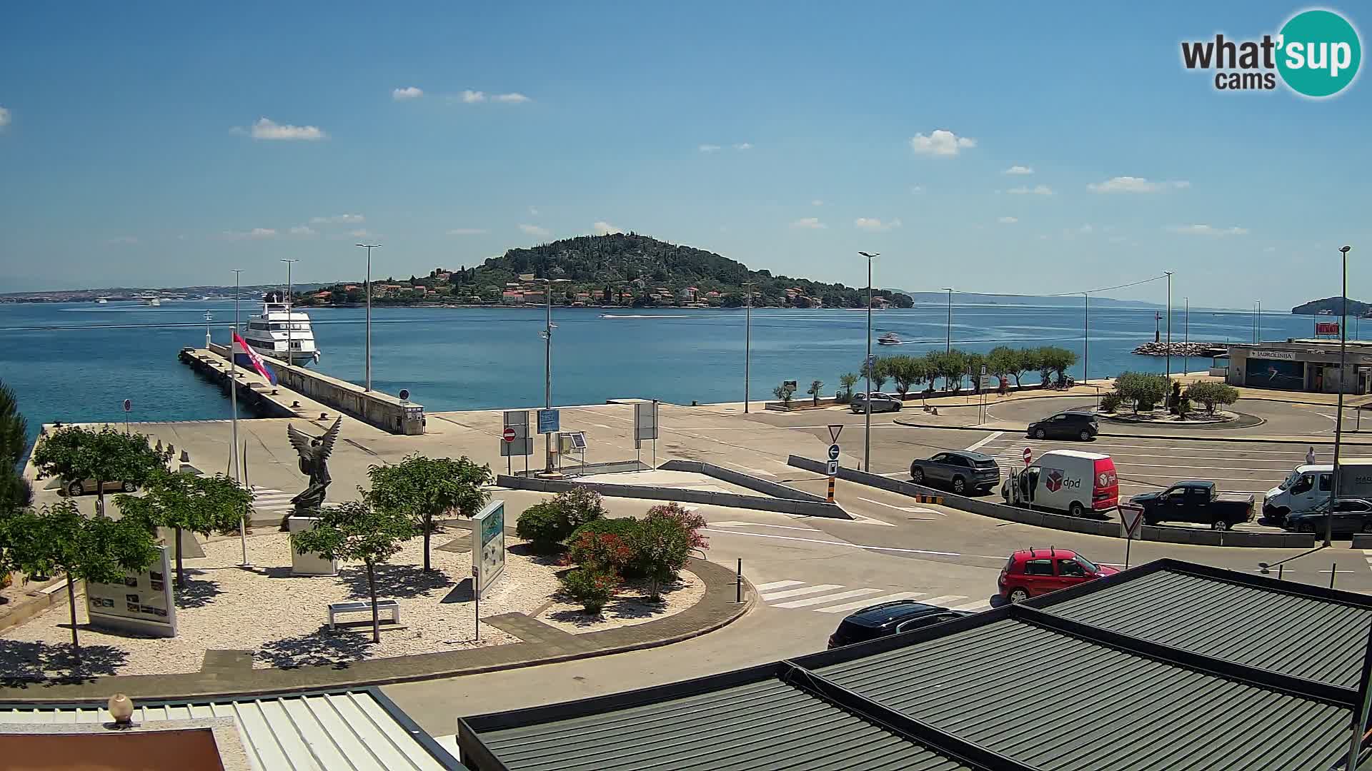 Webcam Ugliano – terminal traghetto da Preko a Zara