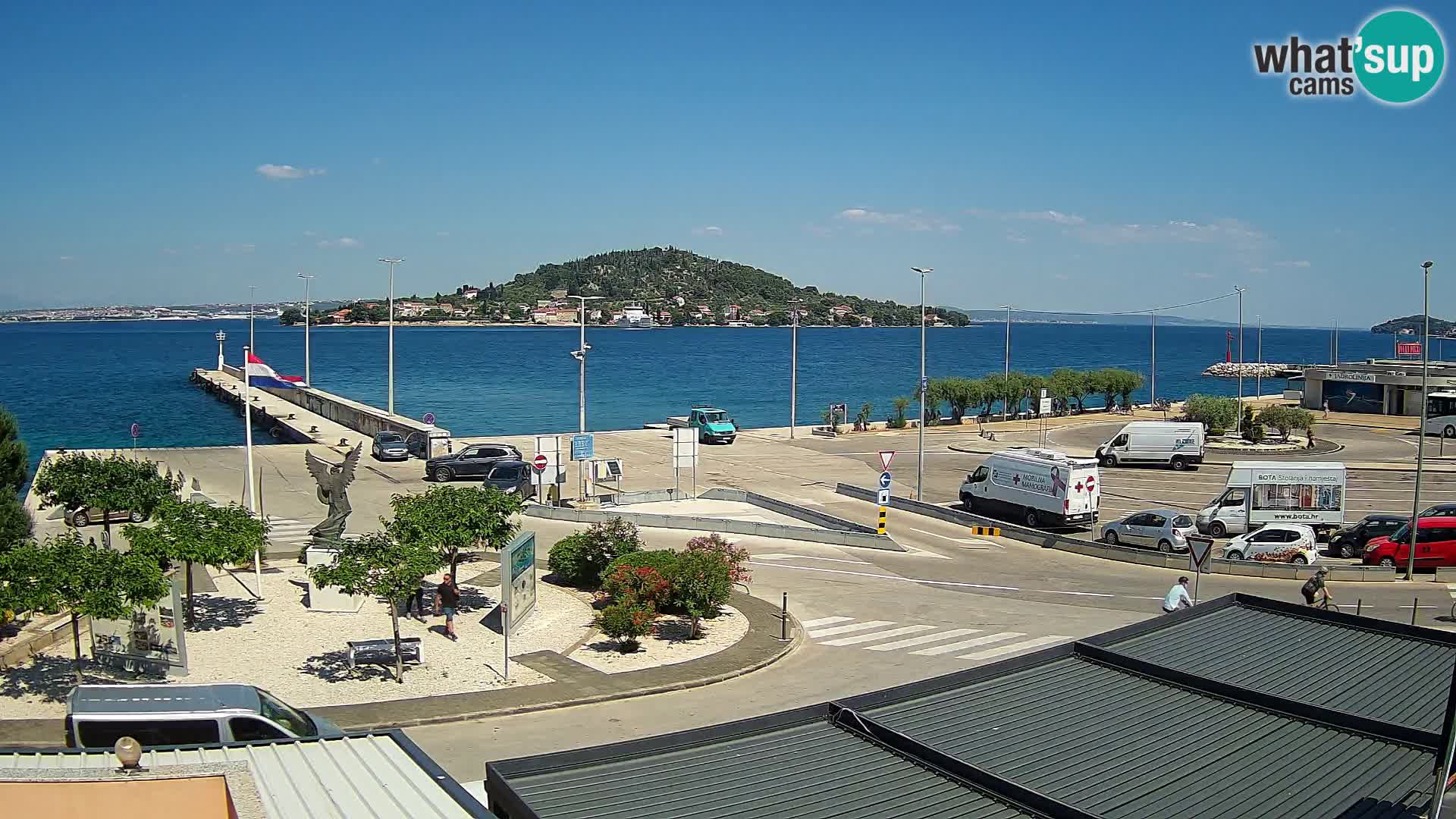 Webcam Ugliano – terminal traghetto da Preko a Zara