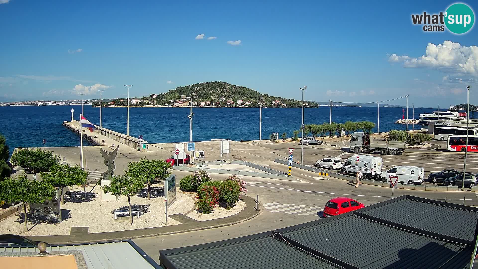 Web kamera Ugljan – Preko trajekt za Zadar