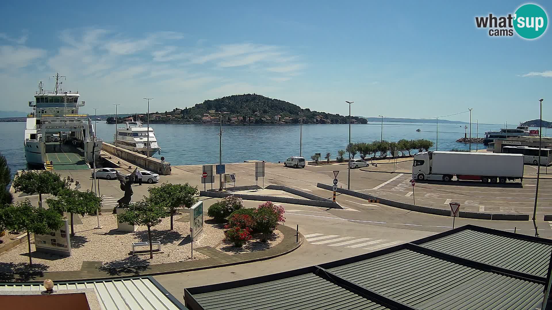 Web kamera Ugljan – Preko trajekt za Zadar
