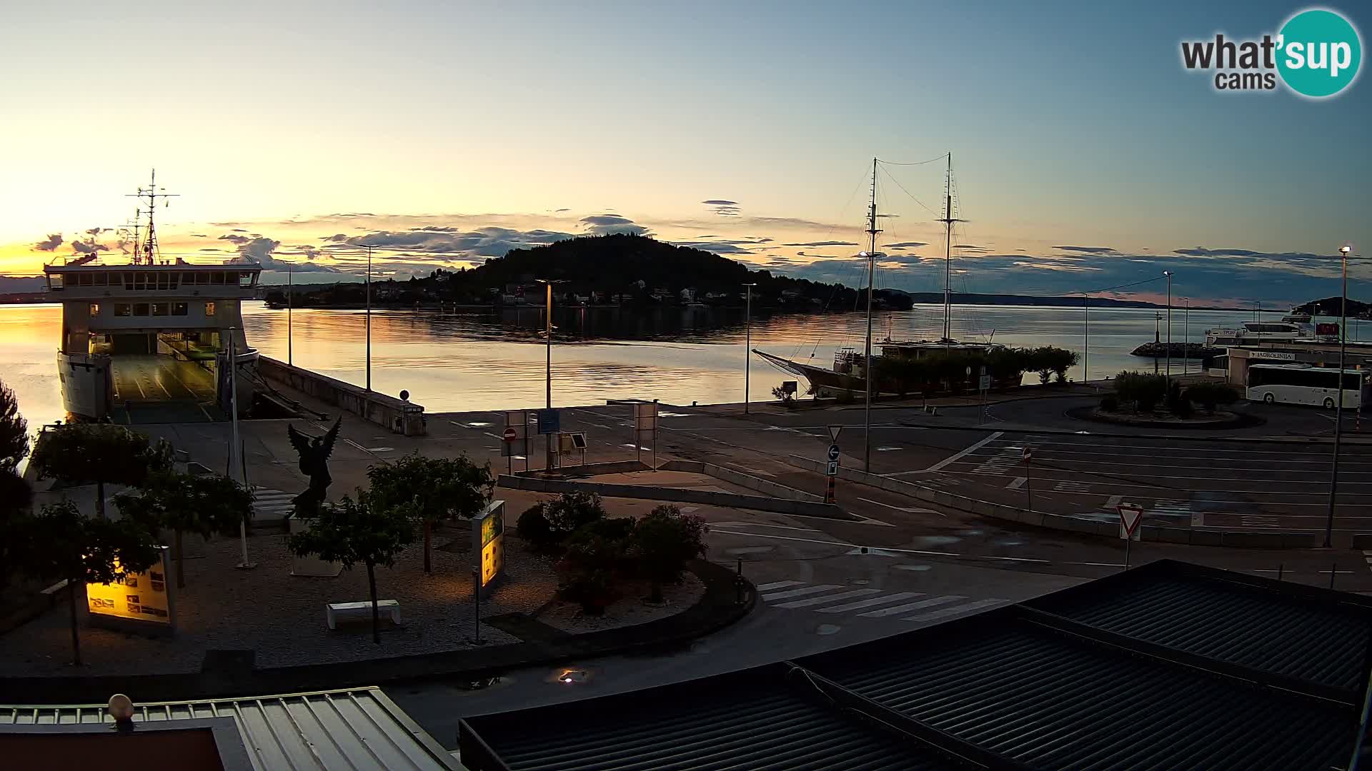 Webcam Ugliano – terminal traghetto da Preko a Zara