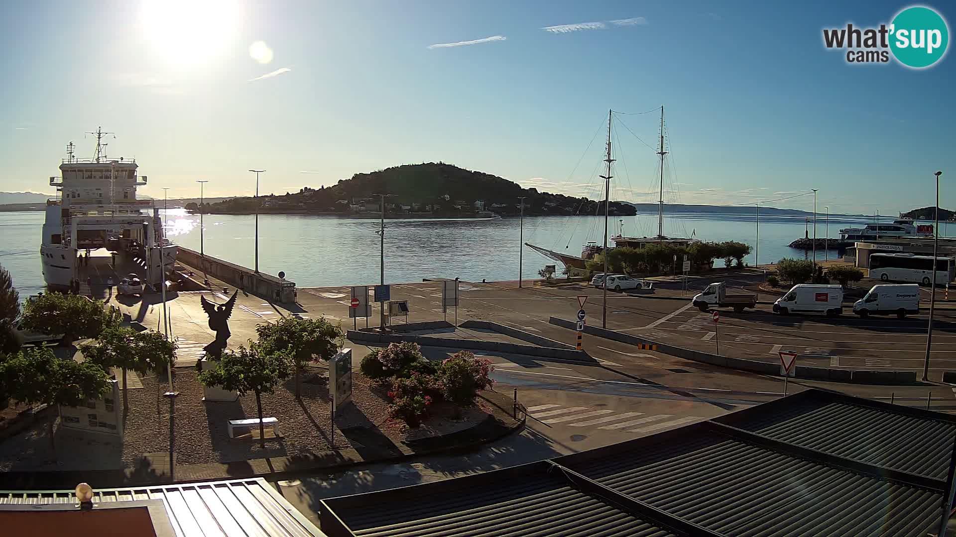 Spletna kamera Ugljan – trajekt Preko – Zadar