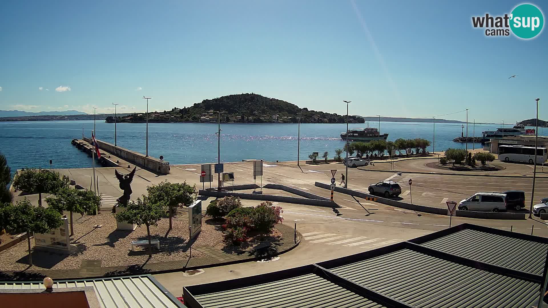 Webcam Ugliano – terminal traghetto da Preko a Zara