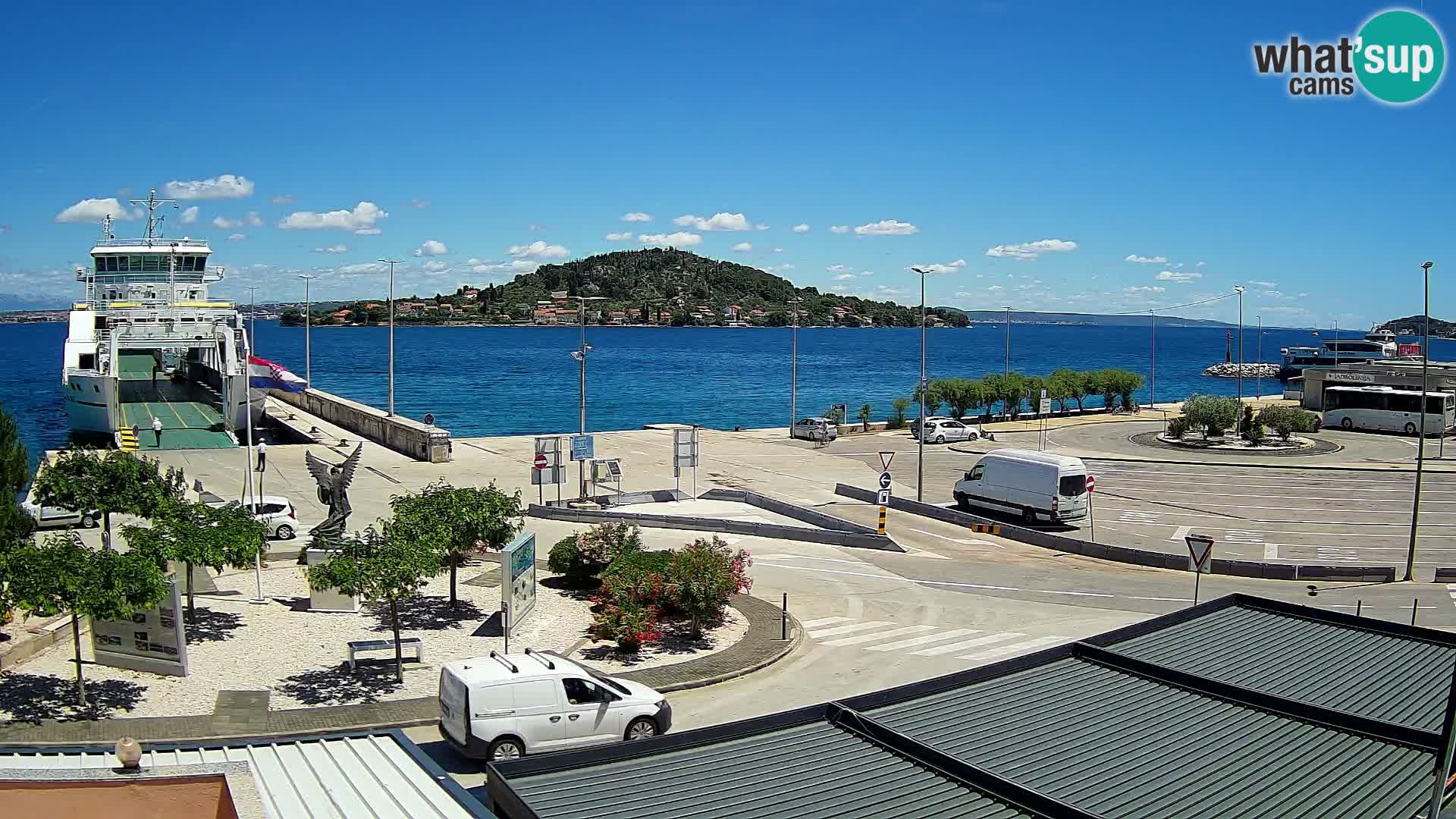 Spletna kamera Ugljan – trajekt Preko – Zadar