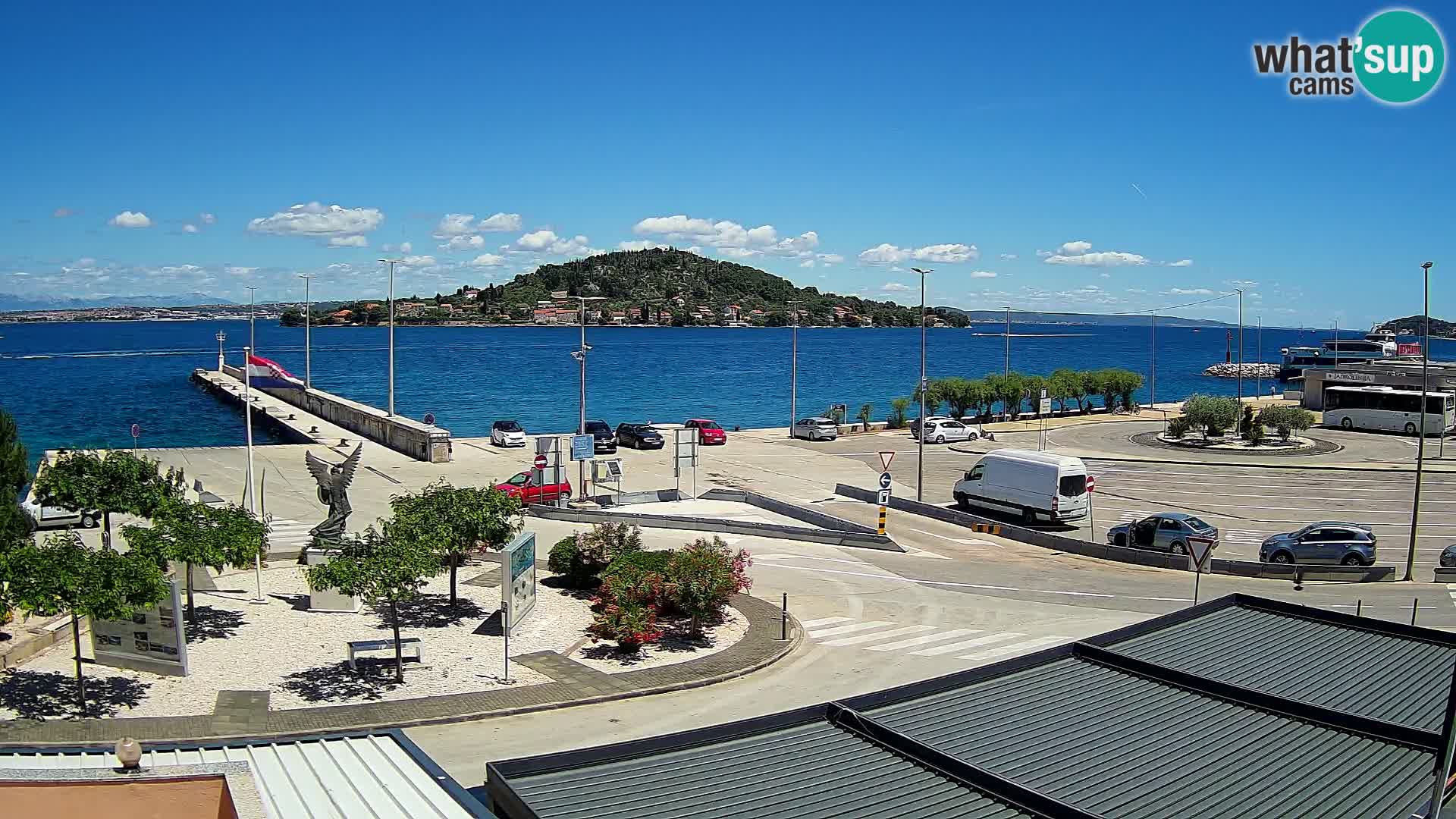 Web kamera Ugljan – Preko trajekt za Zadar