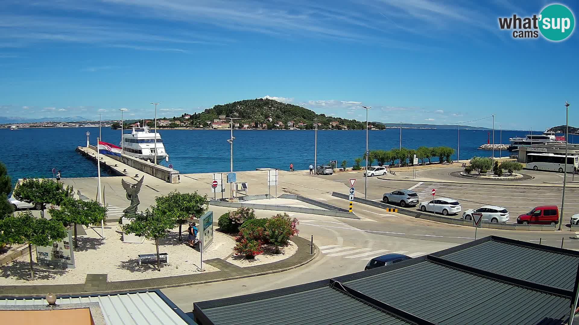 Webcam Ugliano – terminal traghetto da Preko a Zara