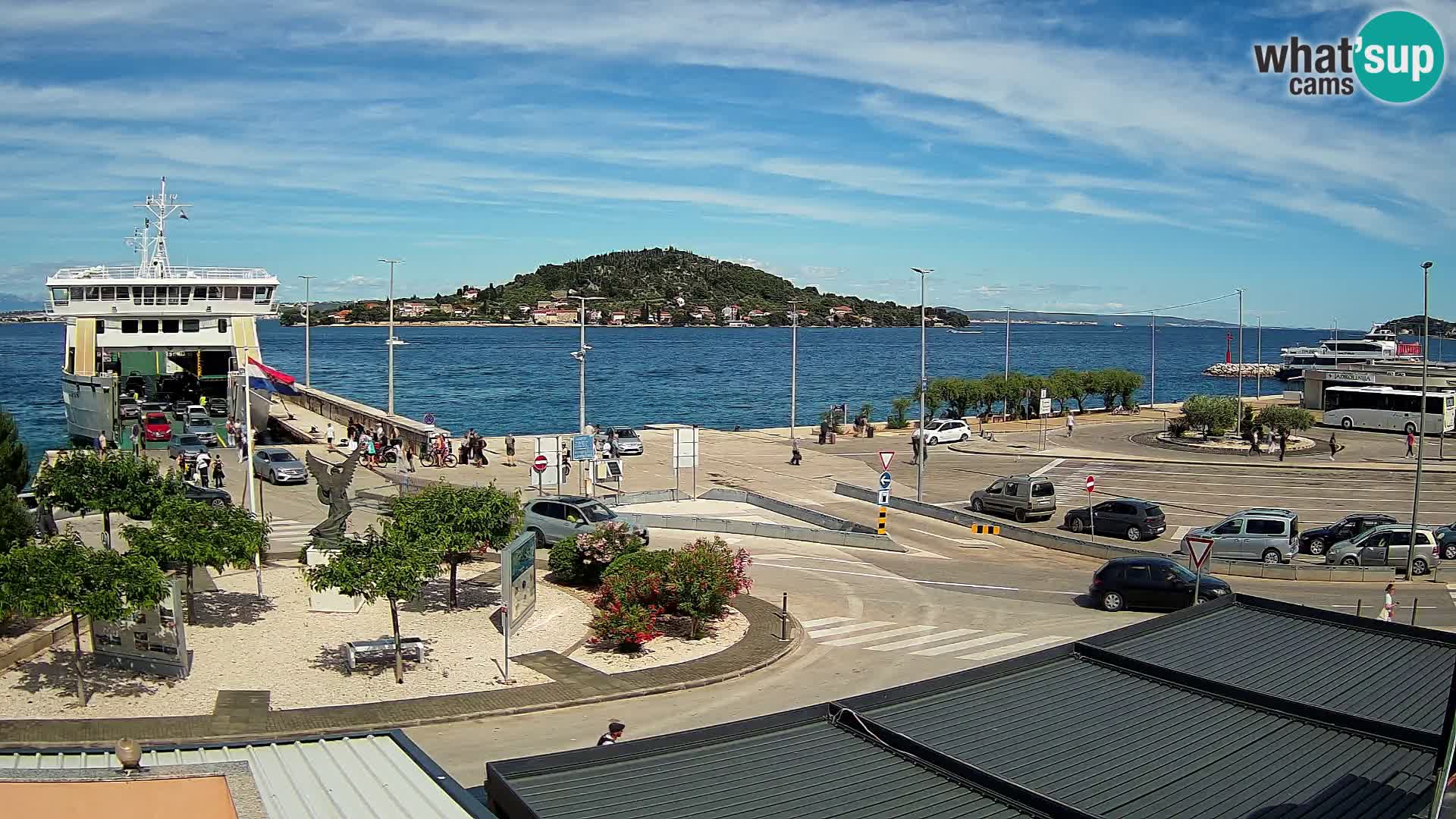 Webcam Ugliano – terminal traghetto da Preko a Zara
