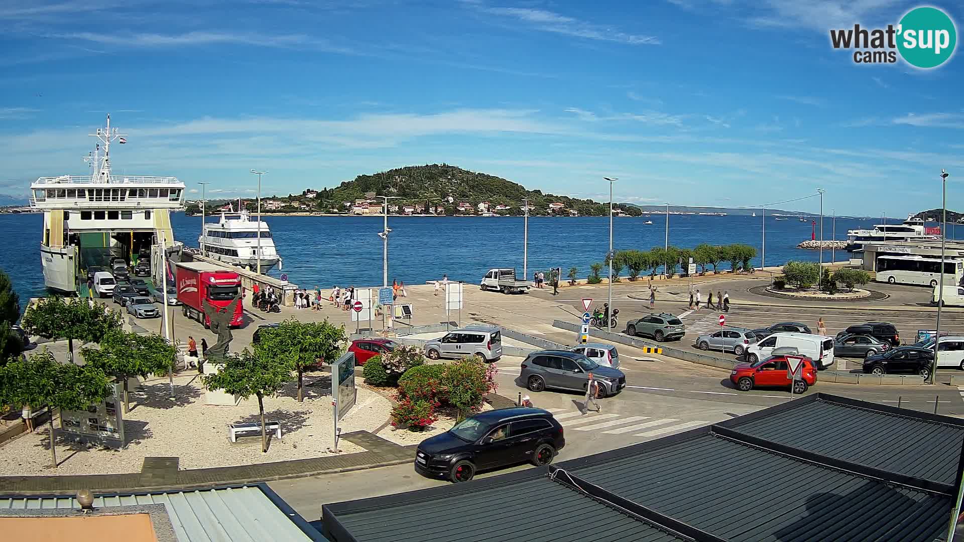 Spletna kamera Ugljan – trajekt Preko – Zadar