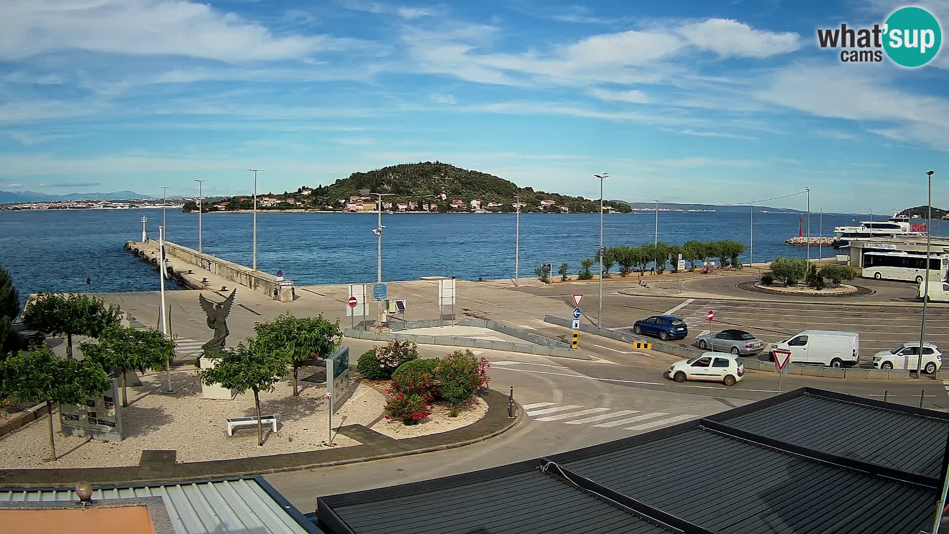 Webcam Ugliano – terminal traghetto da Preko a Zara
