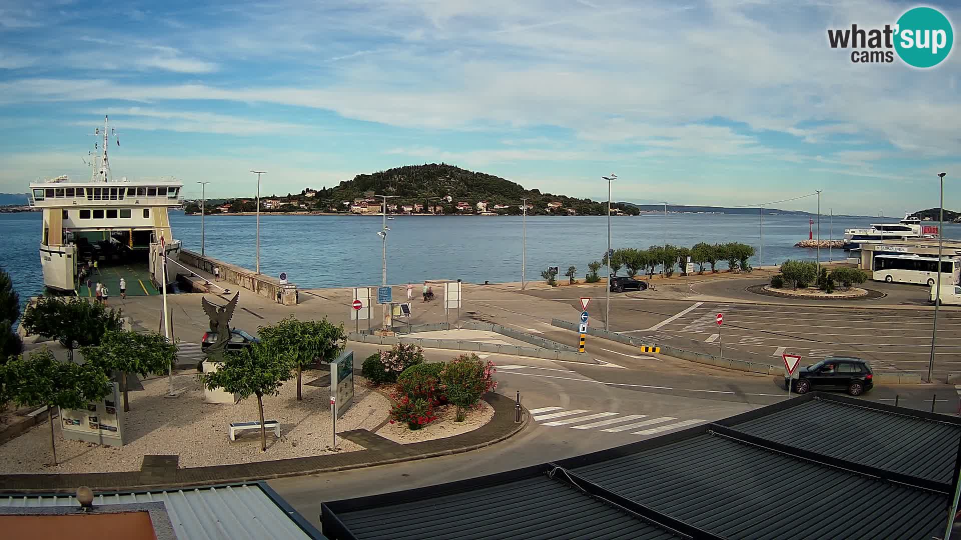 Webcam Ugliano – terminal traghetto da Preko a Zara