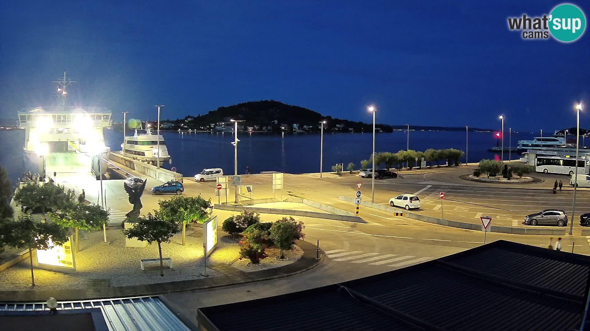 Spletna kamera Ugljan – trajekt Preko – Zadar